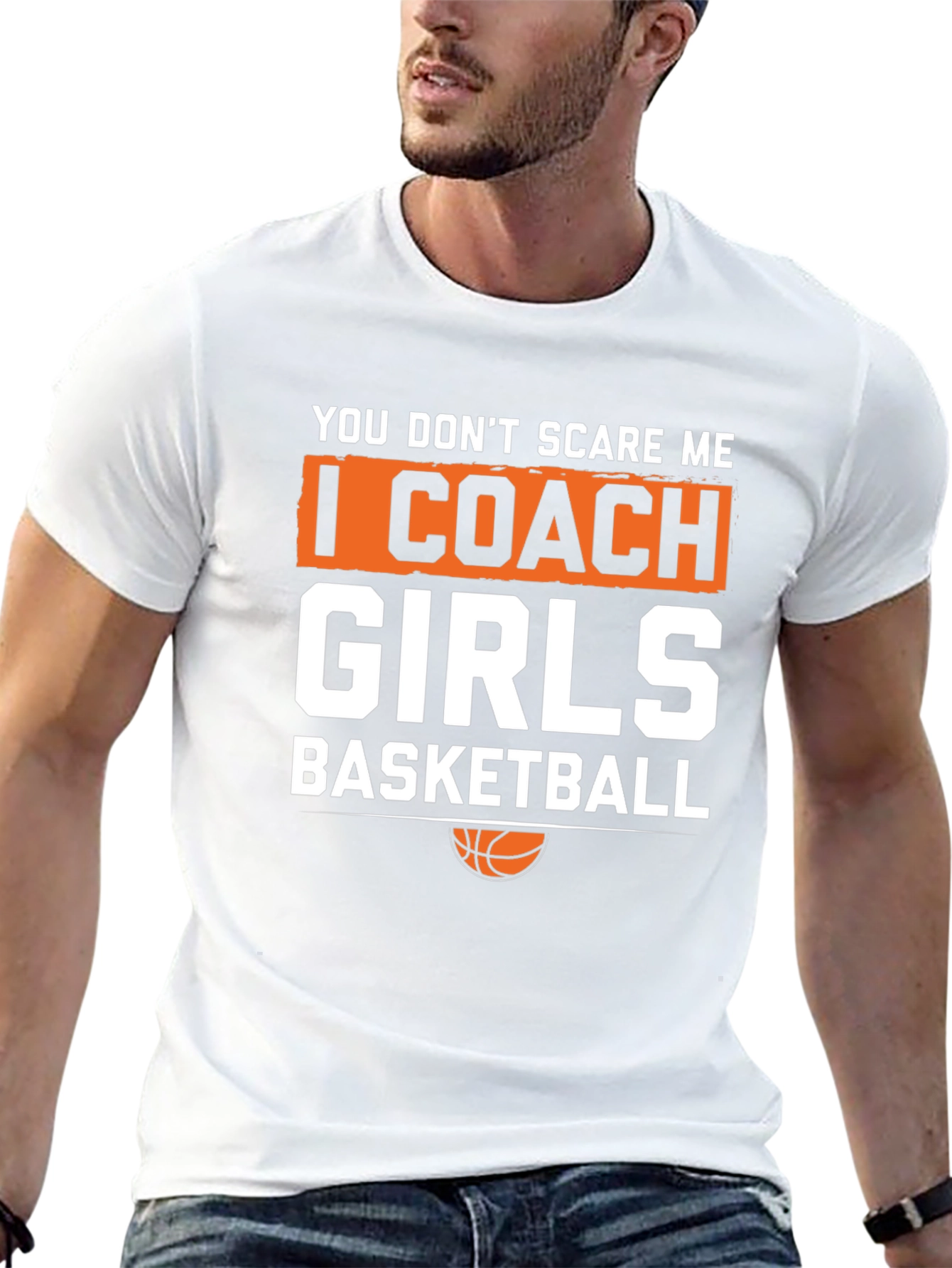 Girls Basketball Coach T-Shirt - Funny Graphic Tee