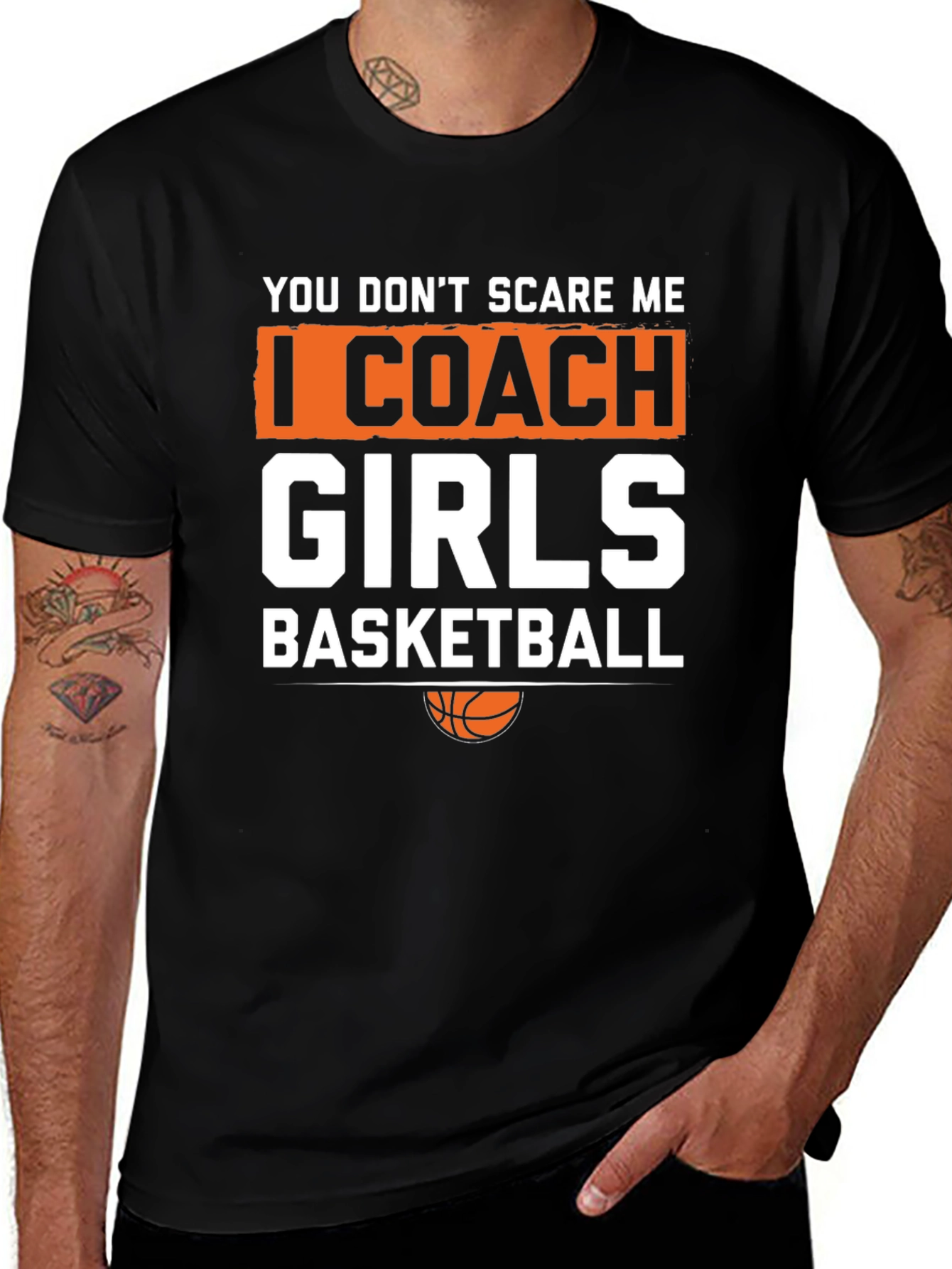 Girls Basketball Coach T-Shirt - Funny Graphic Tee
