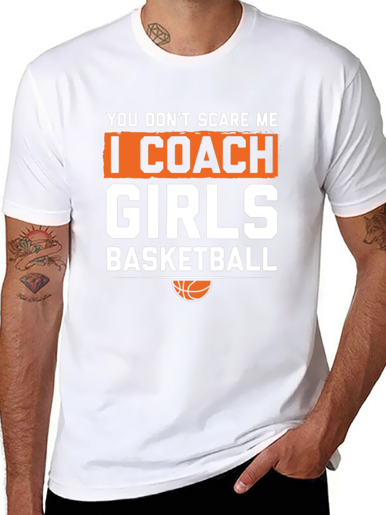 Girls Basketball Coach T-Shirt - Funny Graphic Tee