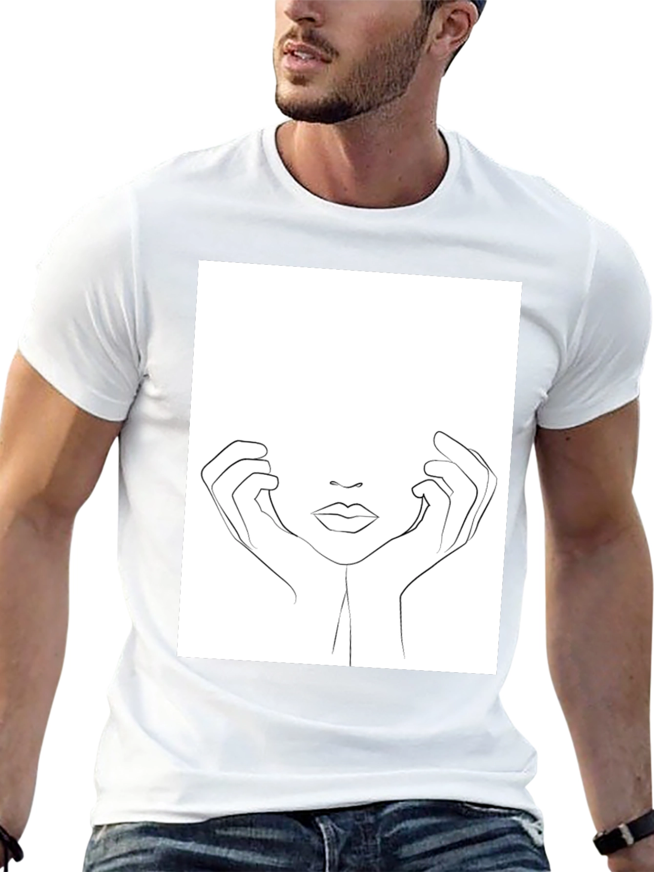 Minimalist Line Art T-Shirt