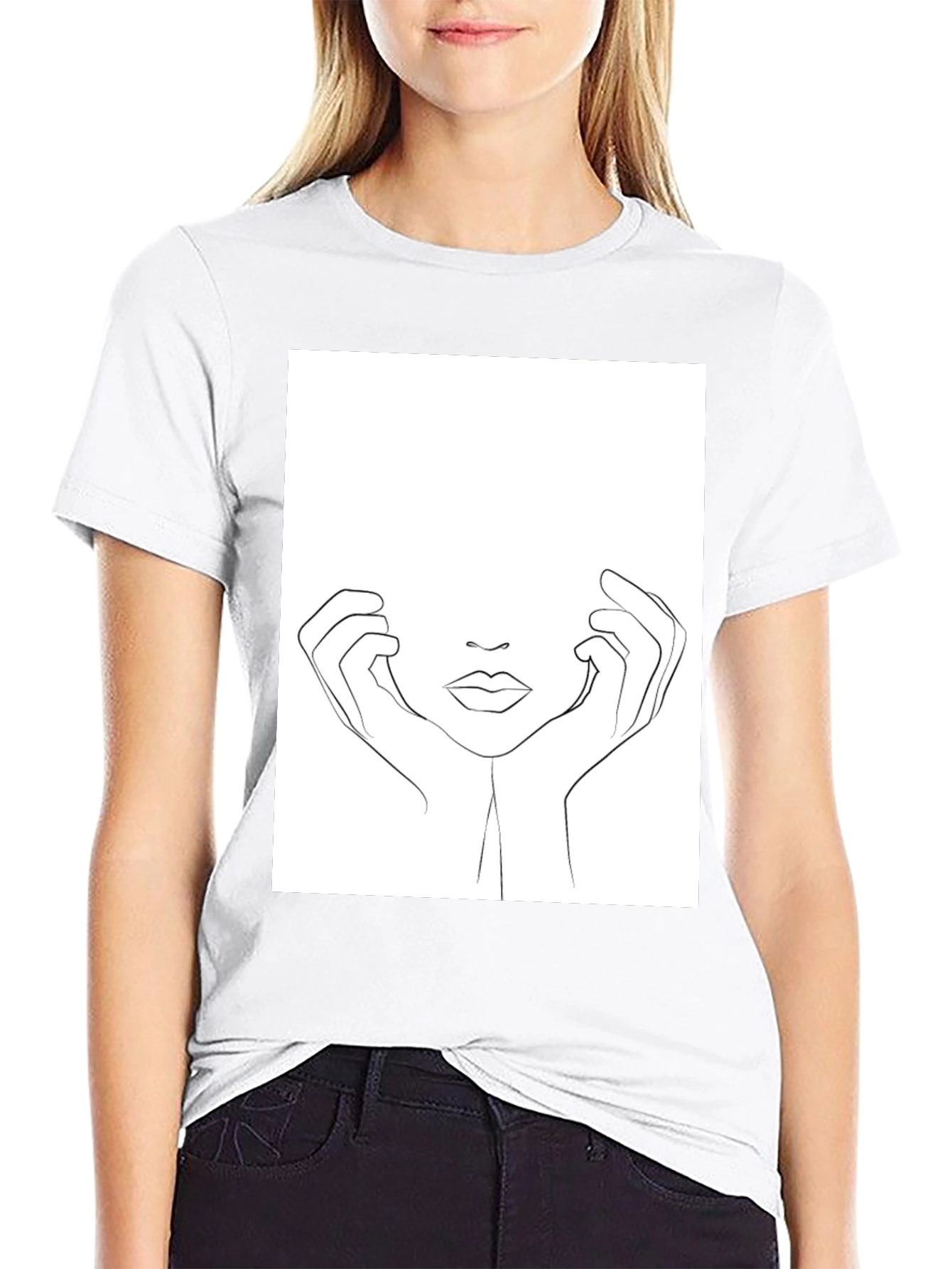 Minimalist Line Art T-Shirt