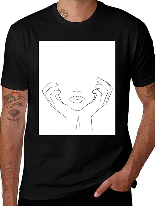 Minimalist Line Art T-Shirt
