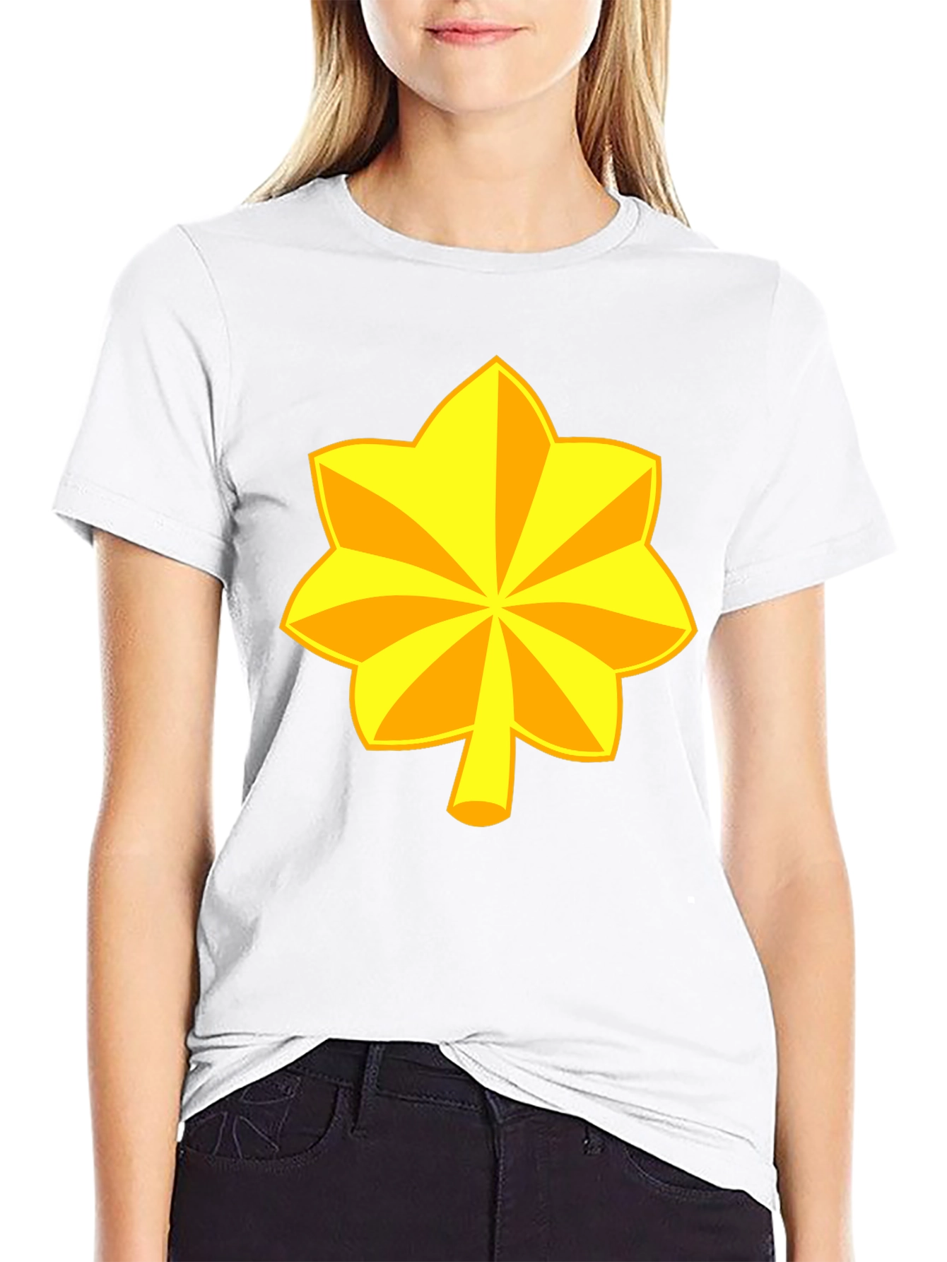 Gold Leaf Graphic Tee - Stylish & Unique