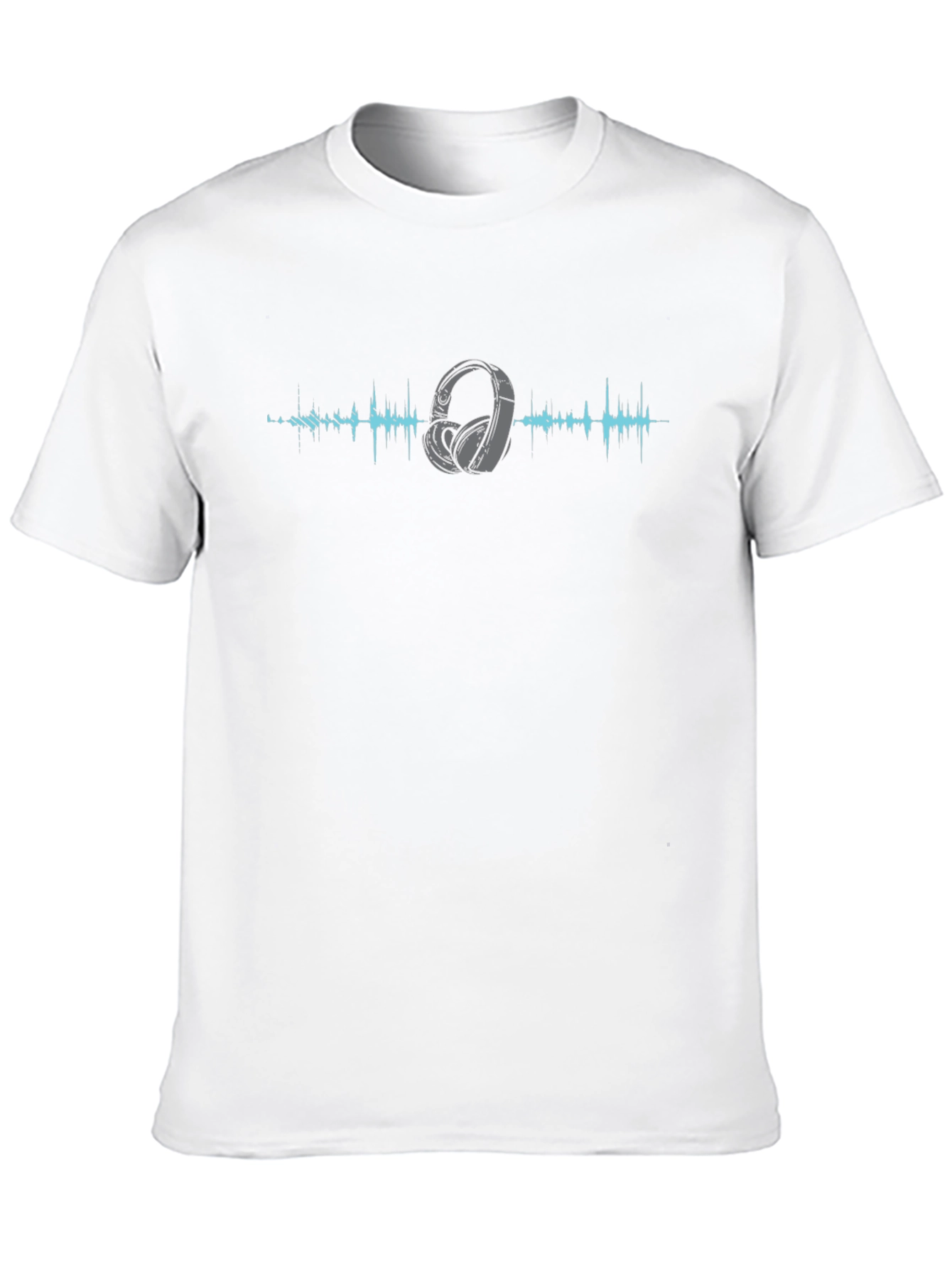 Soundwave Headphones Black T-Shirt - Music Lover Tee