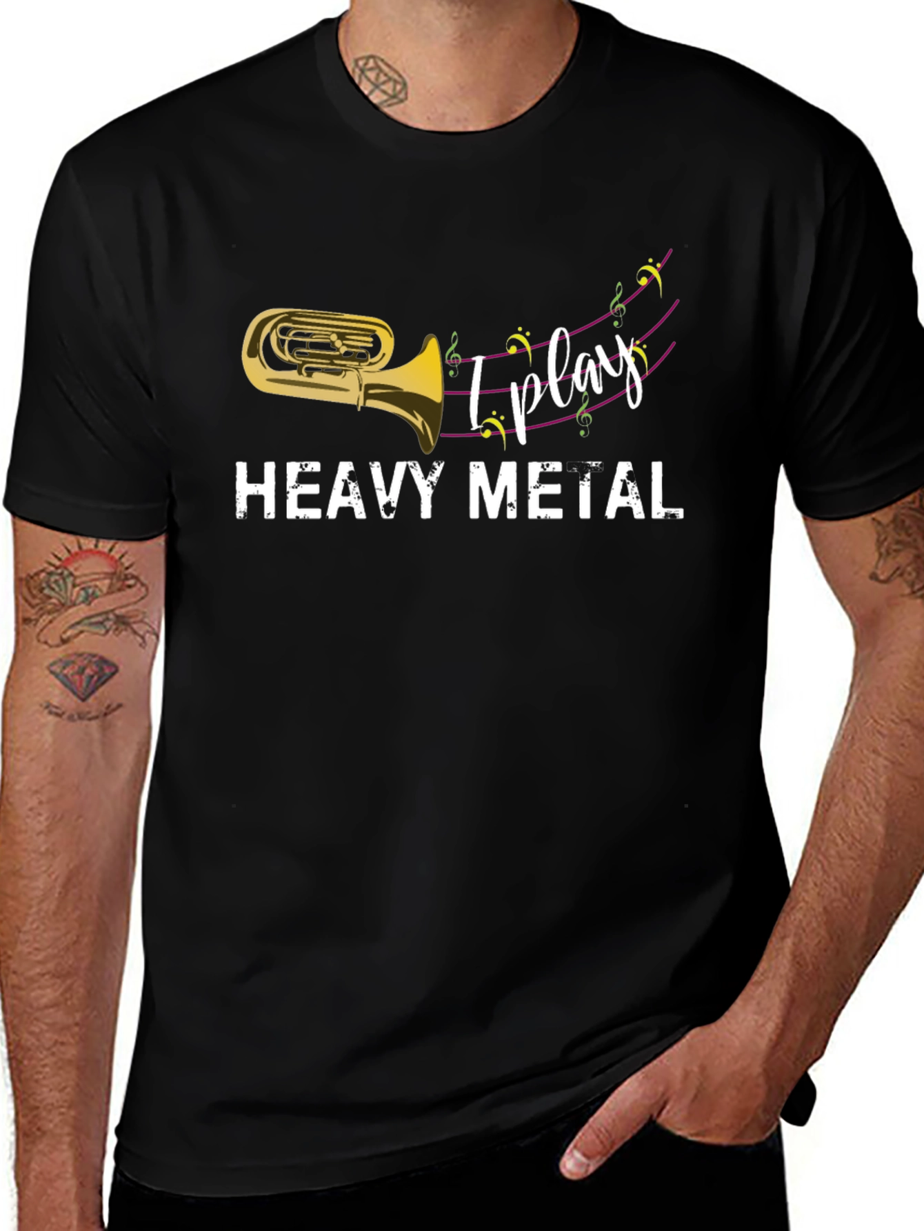 I Play Heavy Metal Tuba T-Shirt