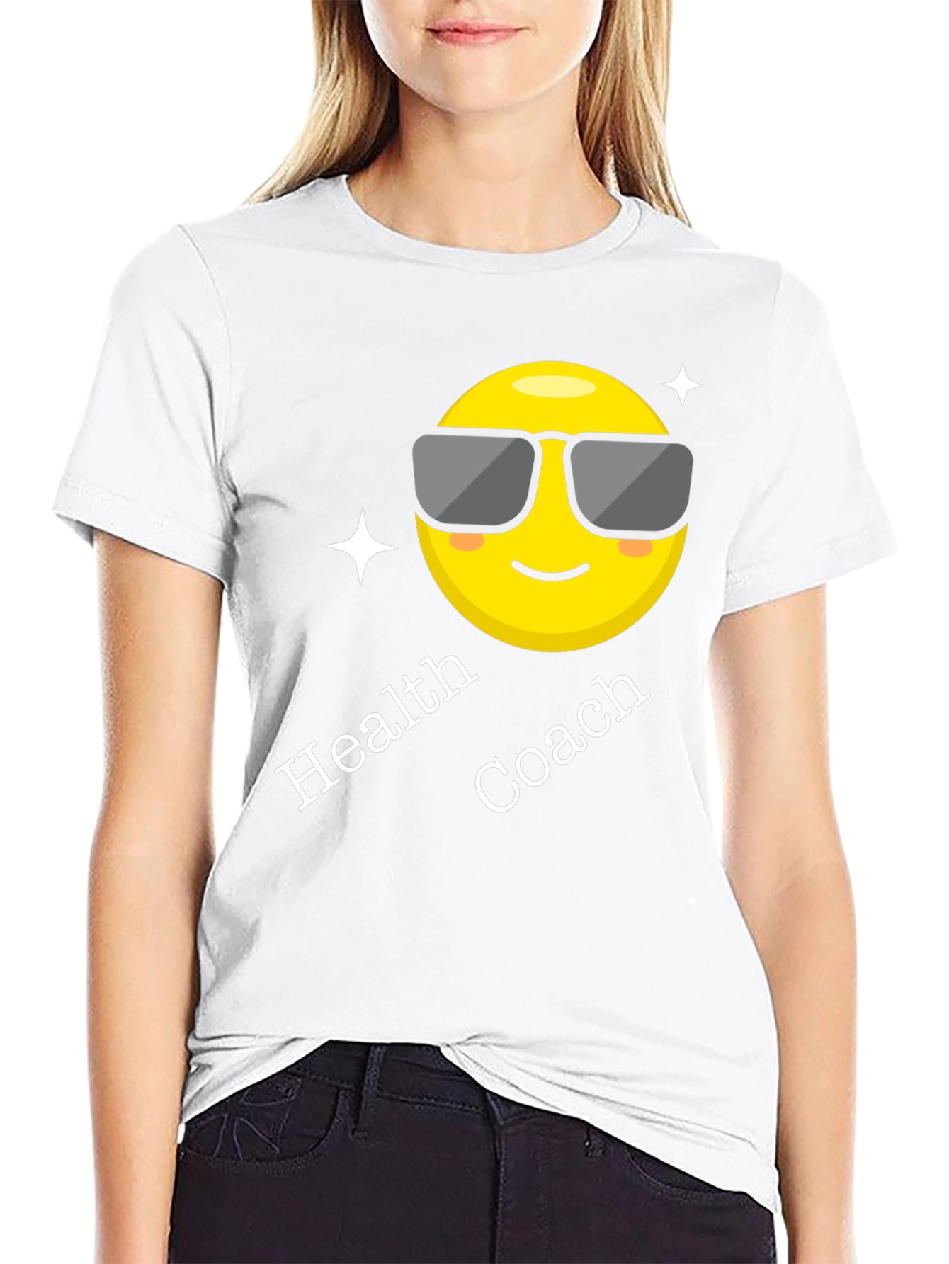 Health Coach Emoji Graphic T-Shirt