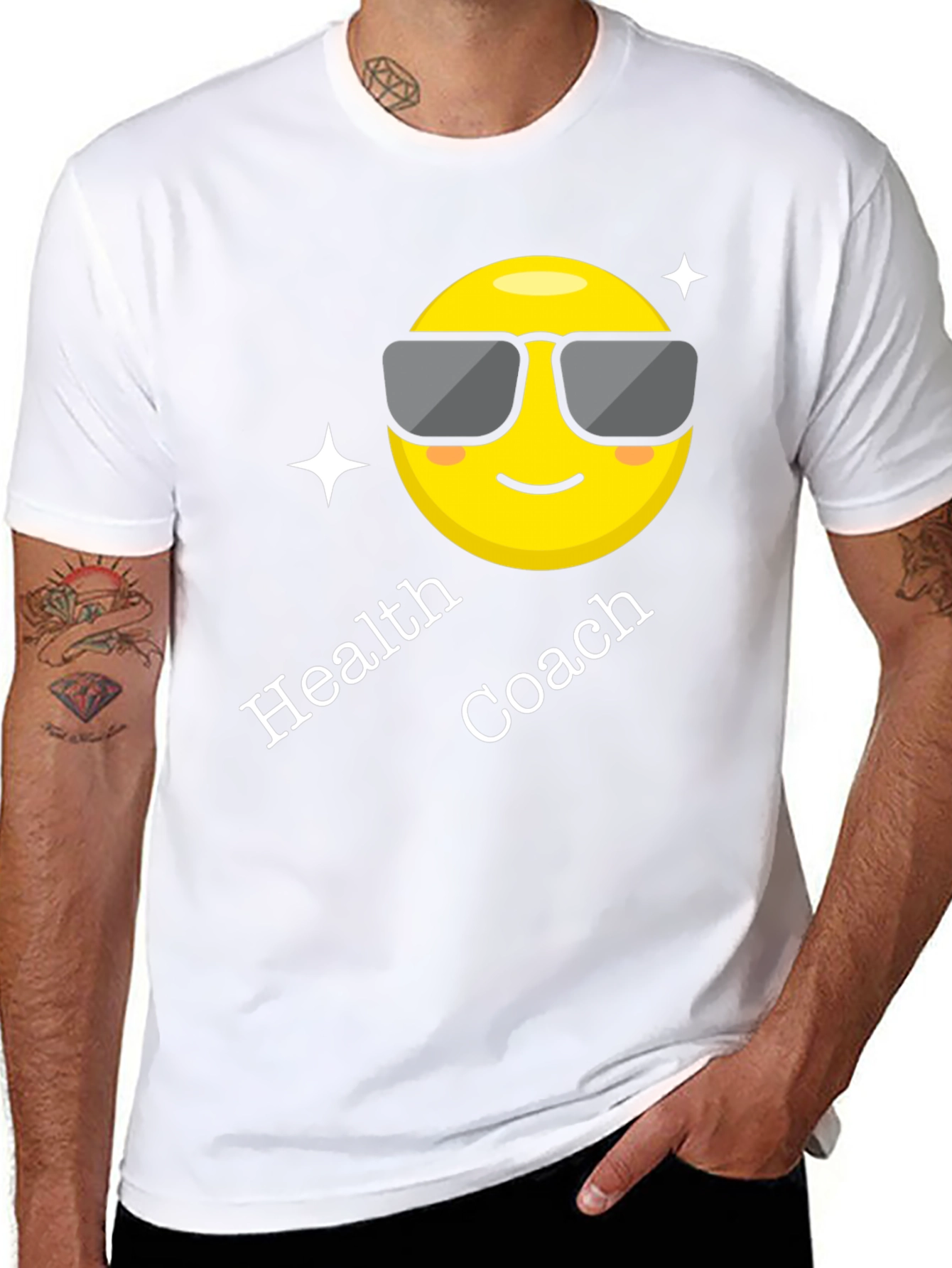 Health Coach Emoji Graphic T-Shirt