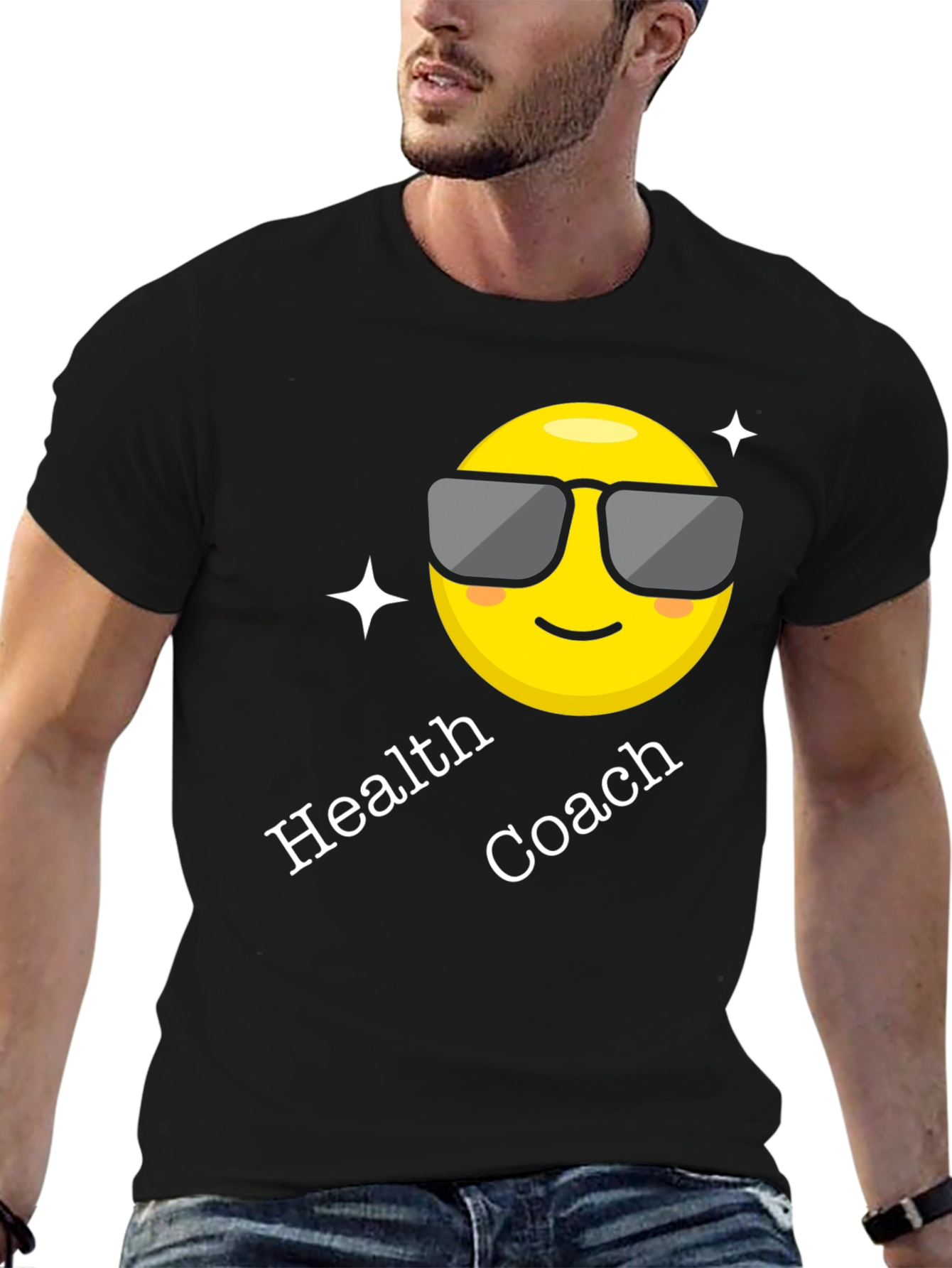 Health Coach Emoji Graphic T-Shirt