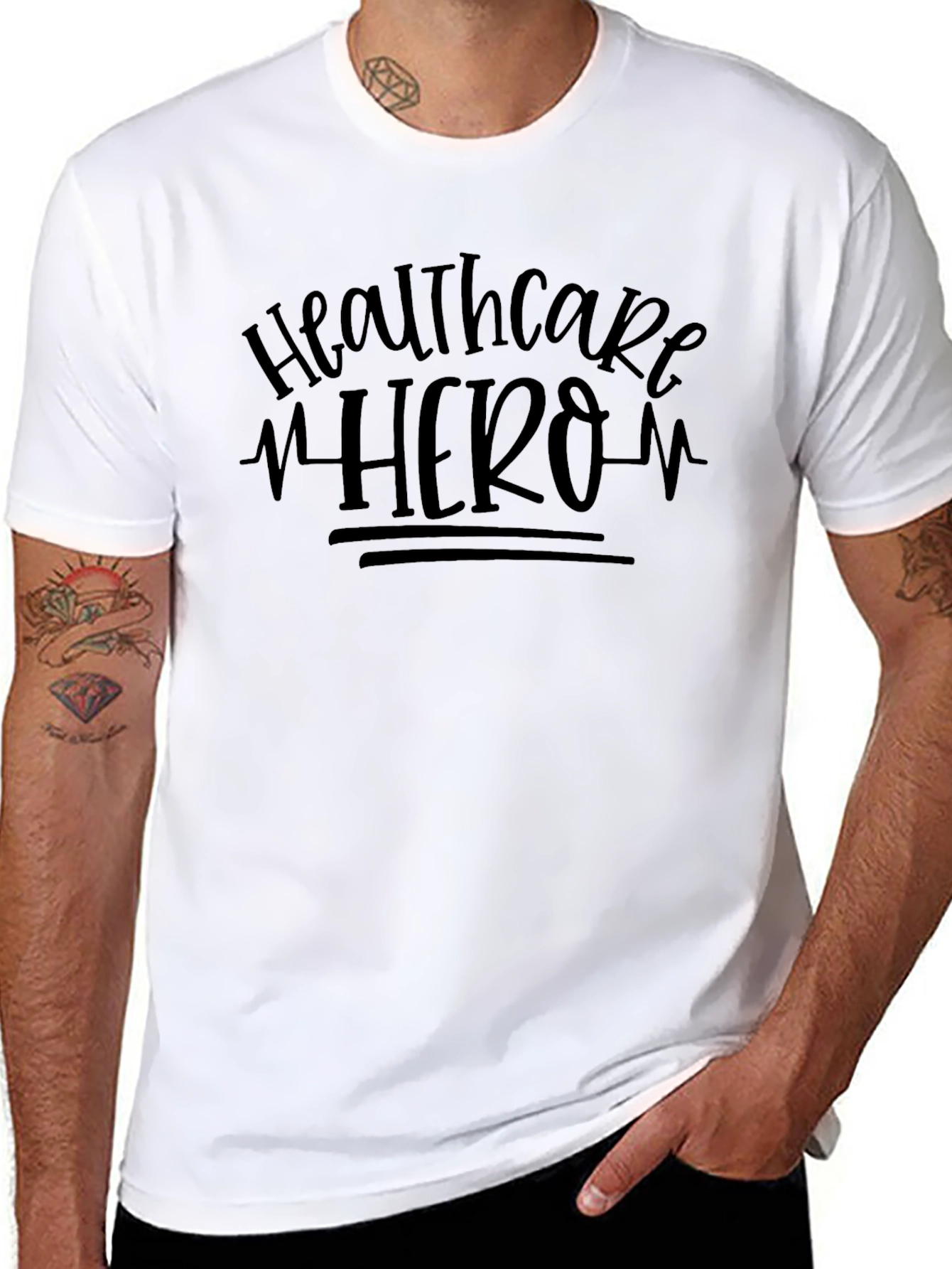 Healthcare Hero T-Shirt - Black