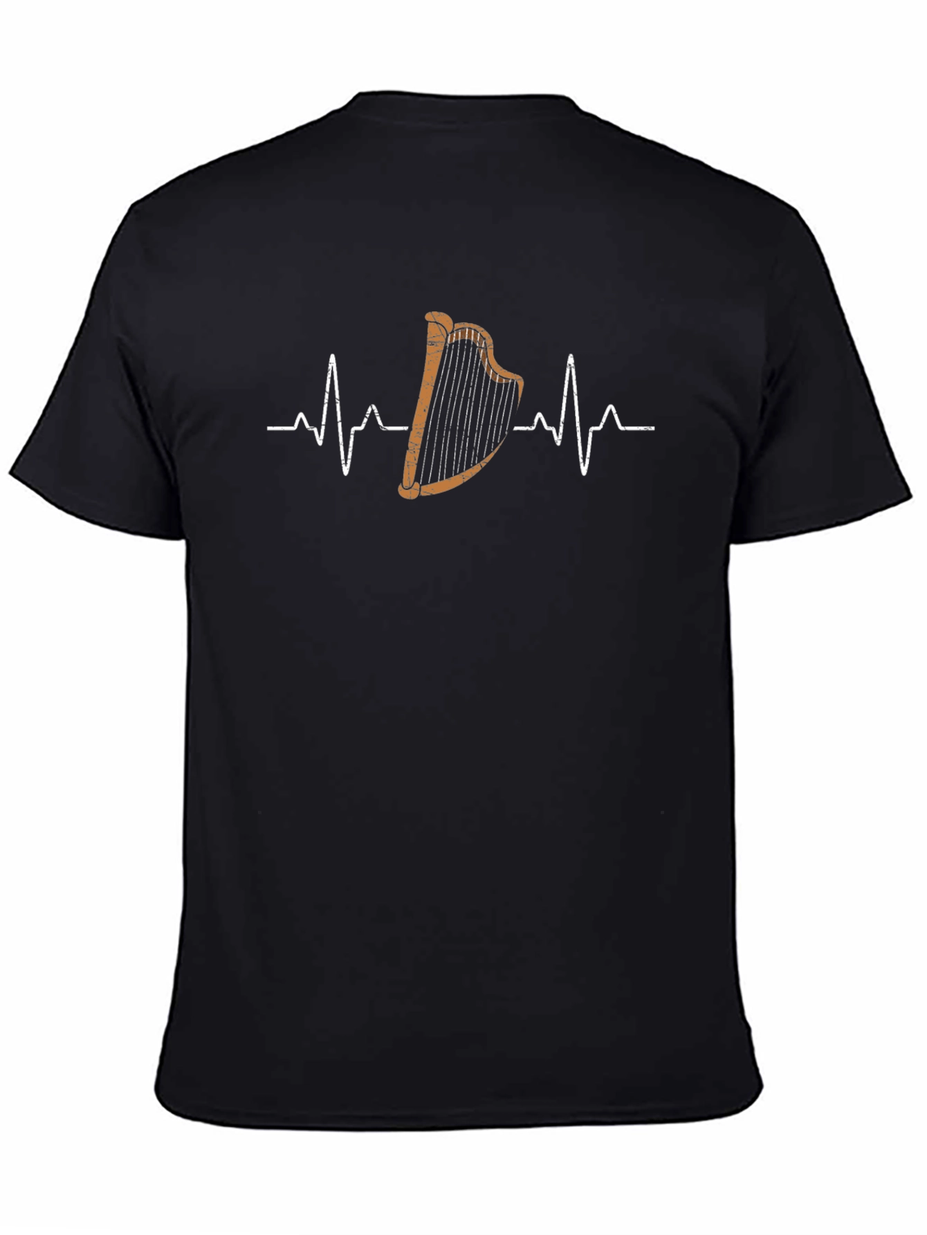 Harp Heartbeat T-Shirt - Music Lover Tee