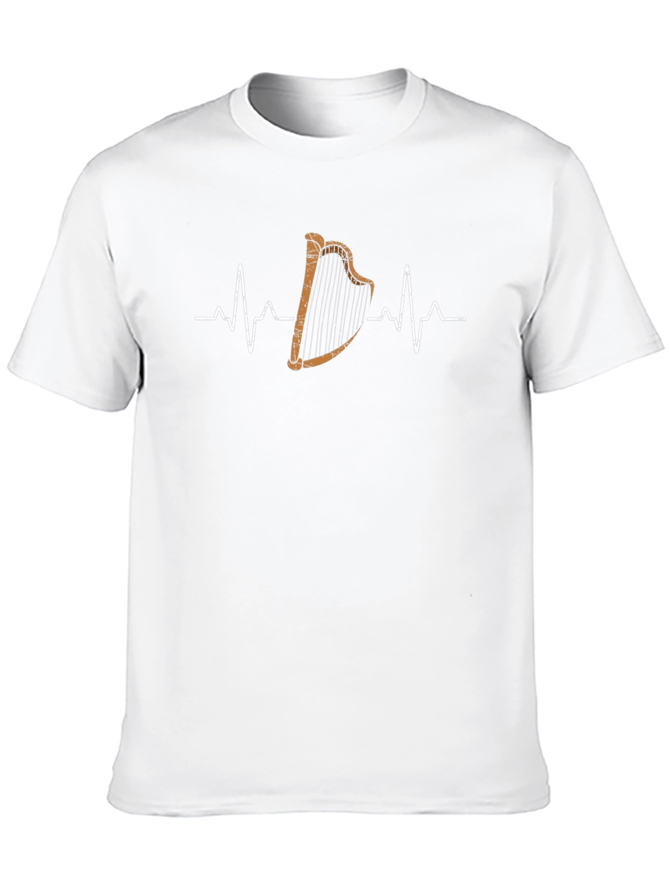 Harp Heartbeat T-Shirt - Music Lover Tee