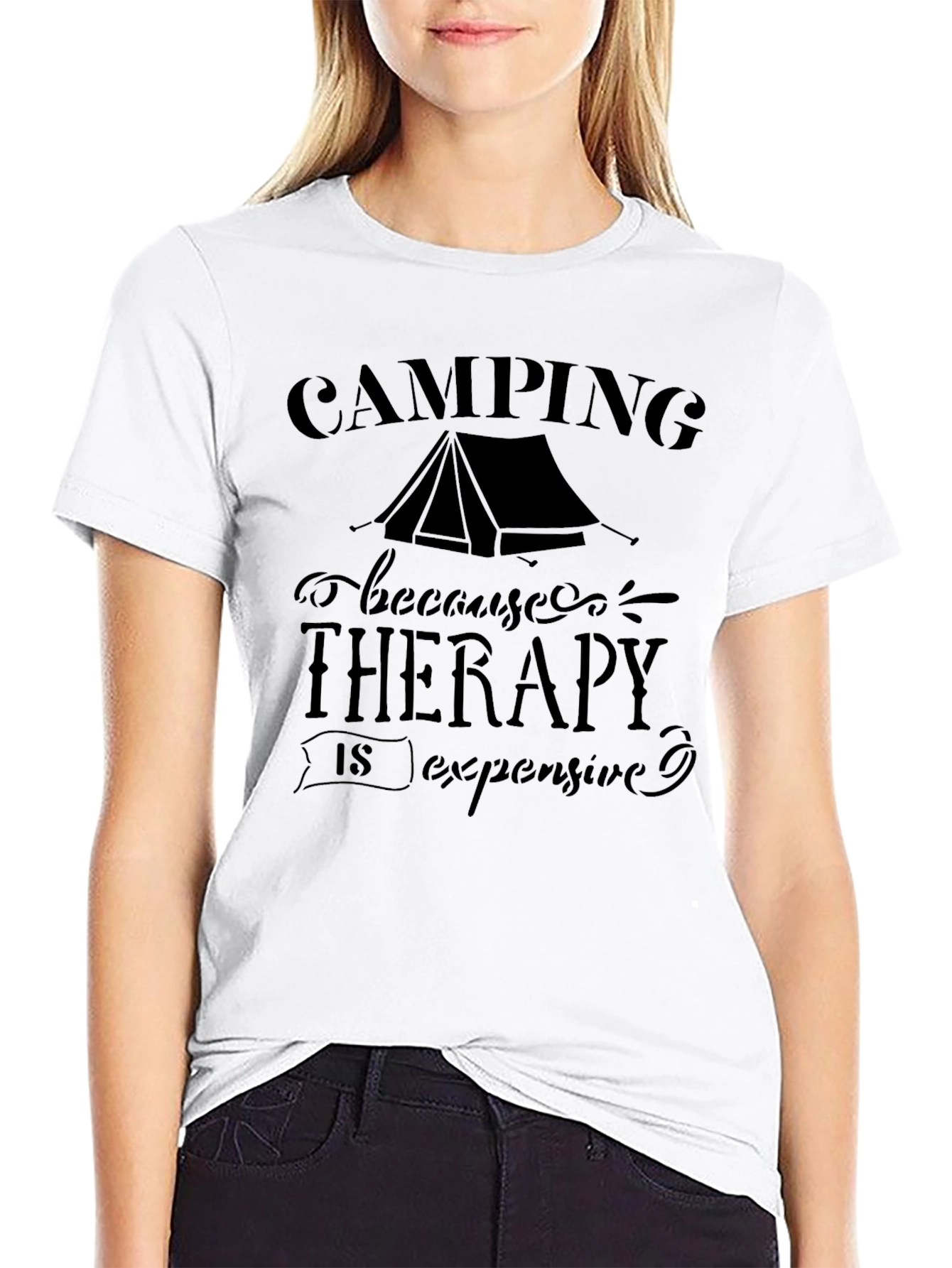 Camping Therapy Graphic Tee