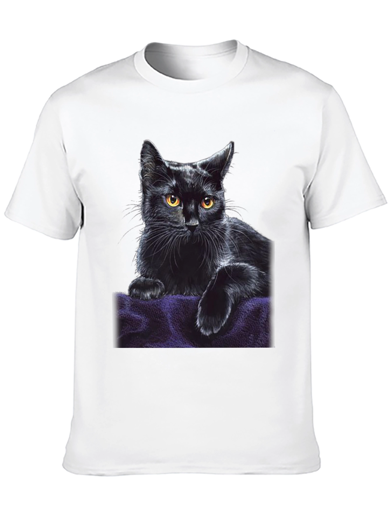 Black Cat Graphic Tee - Unisex Soft Cotton T-Shirt