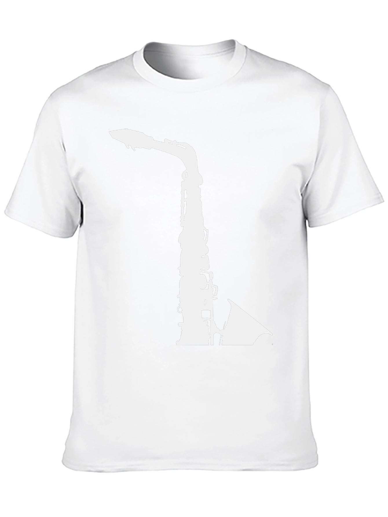 Saxophone Graphic Tee - Music Lovers Black T-Shirt