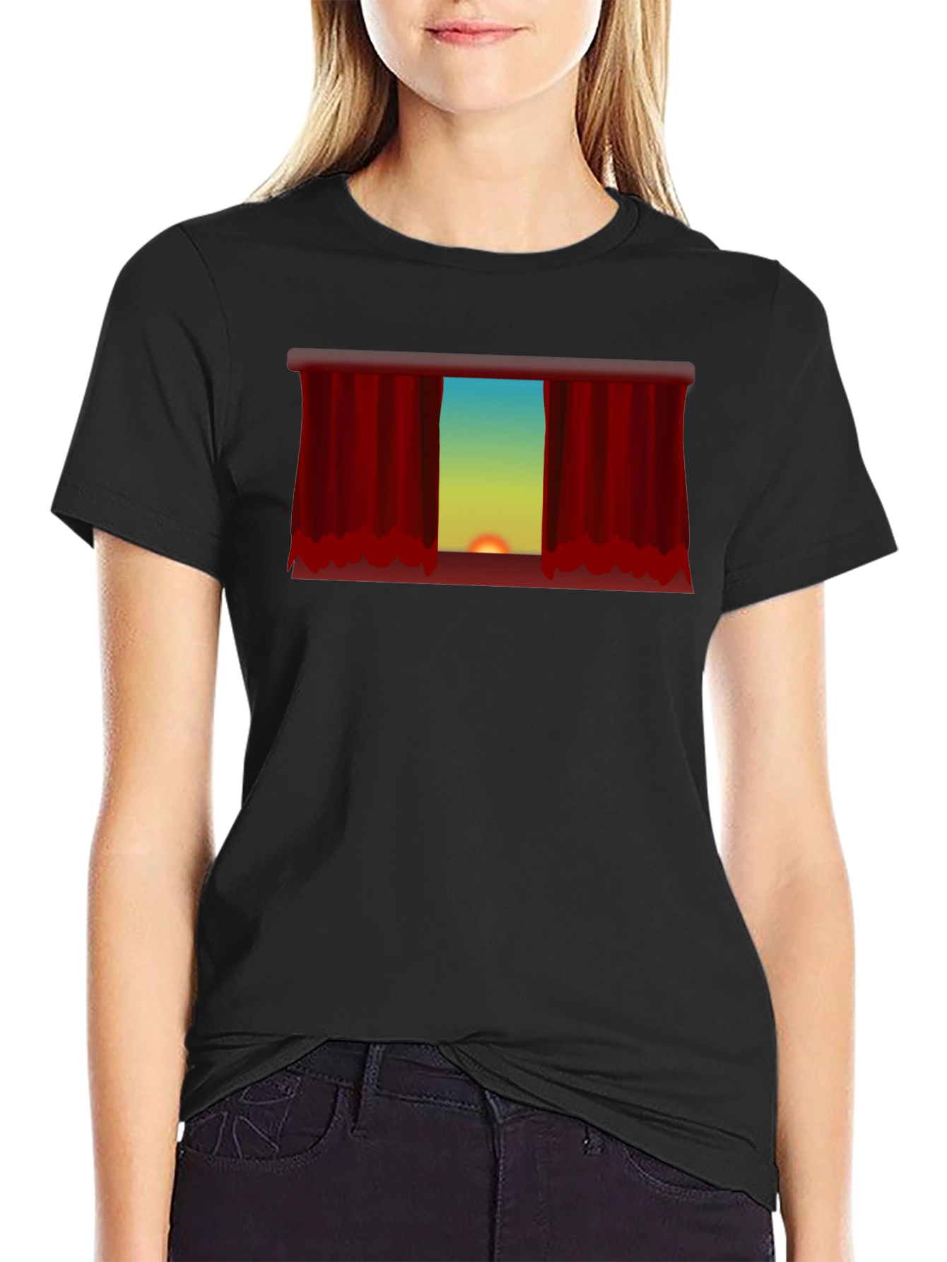 Sunset Theater Curtain Graphic Tee - Unisex