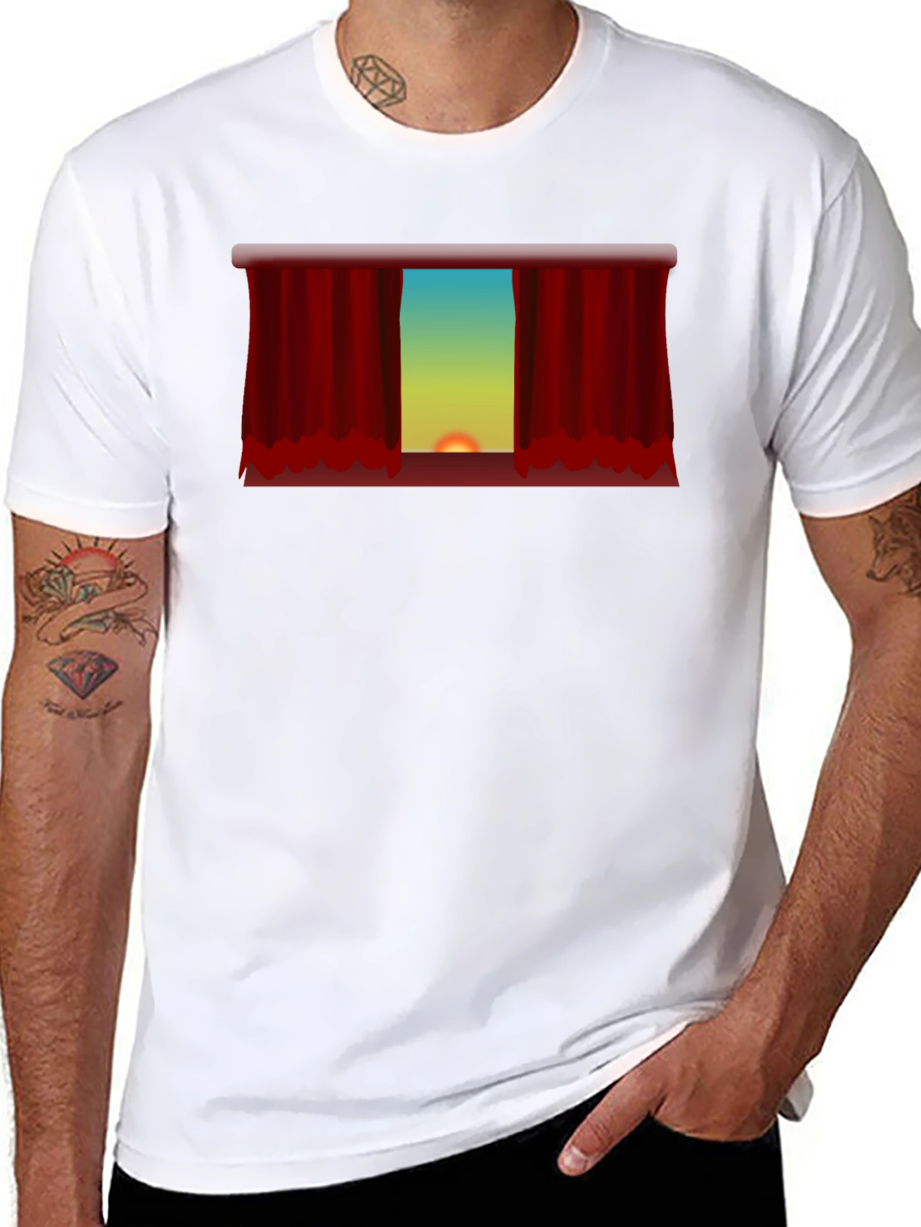 Sunset Theater Curtain Graphic Tee - Unisex
