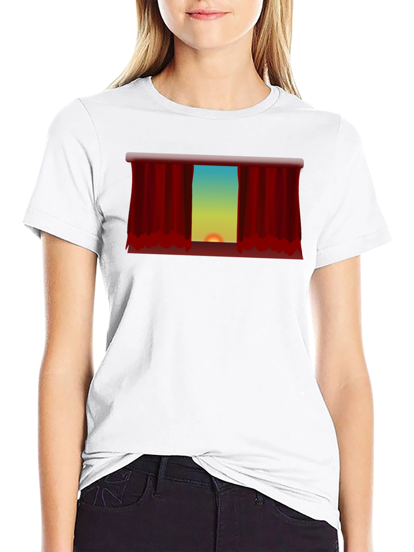 Sunset Theater Curtain Graphic Tee - Unisex