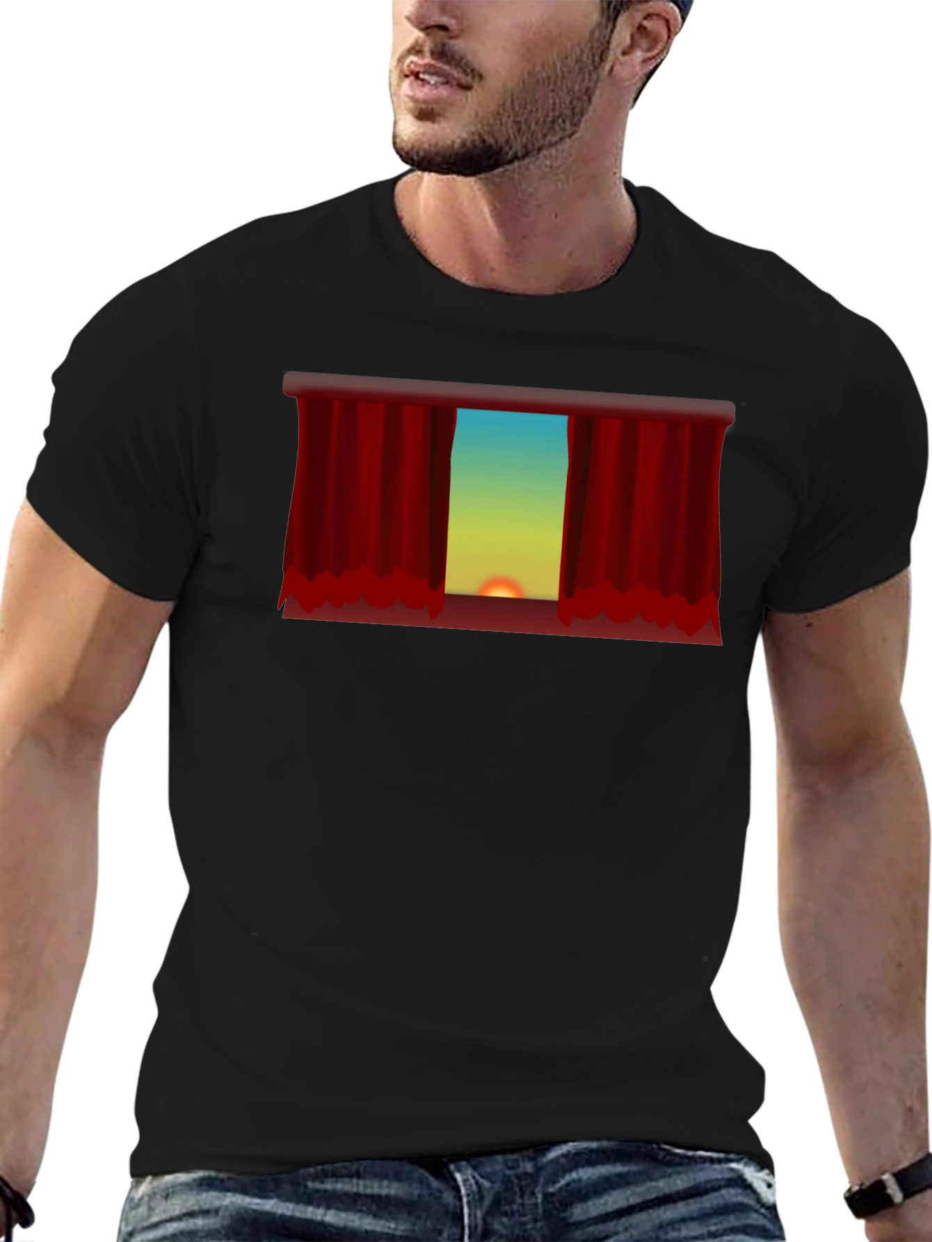 Sunset Theater Curtain Graphic Tee - Unisex