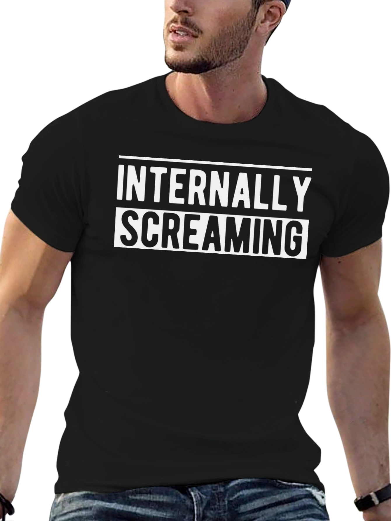 Internally Screaming Graphic T-Shirt - Black