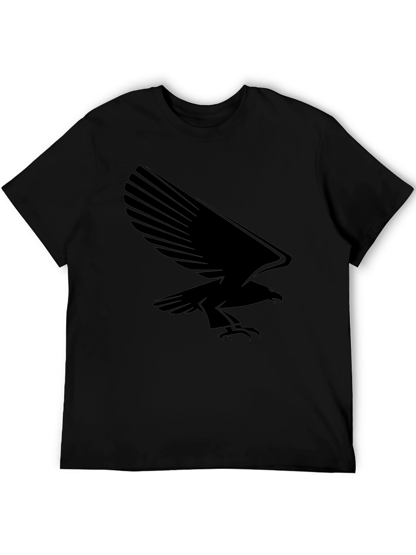 Bold Black Eagle Graphic Tee - Stylish Menswear