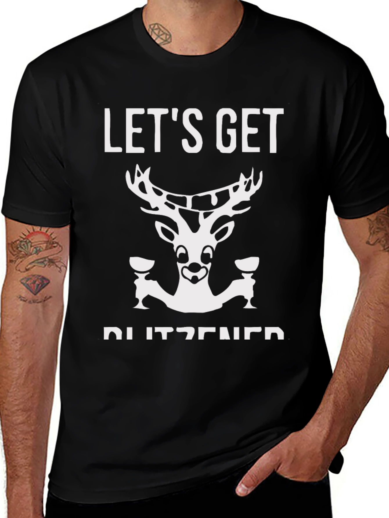 Lets Get Blitzened Black T-Shirt