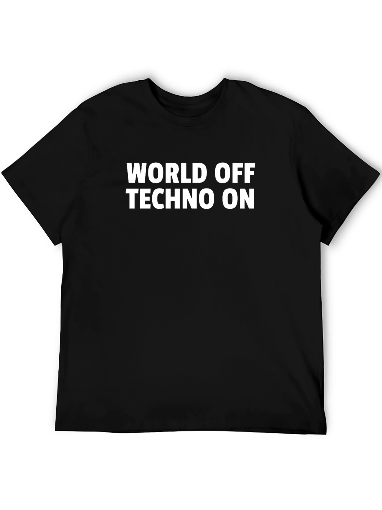 World Off Techno On Graphic Tee