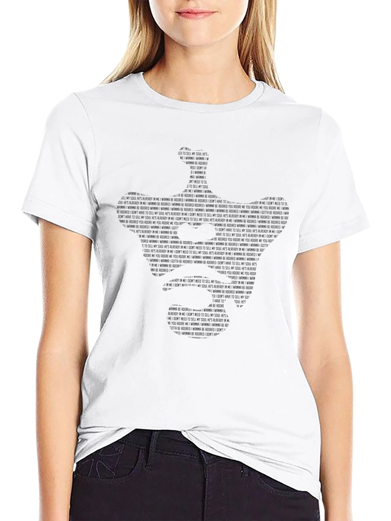 Typography Silhouette Tee - Express Yourself