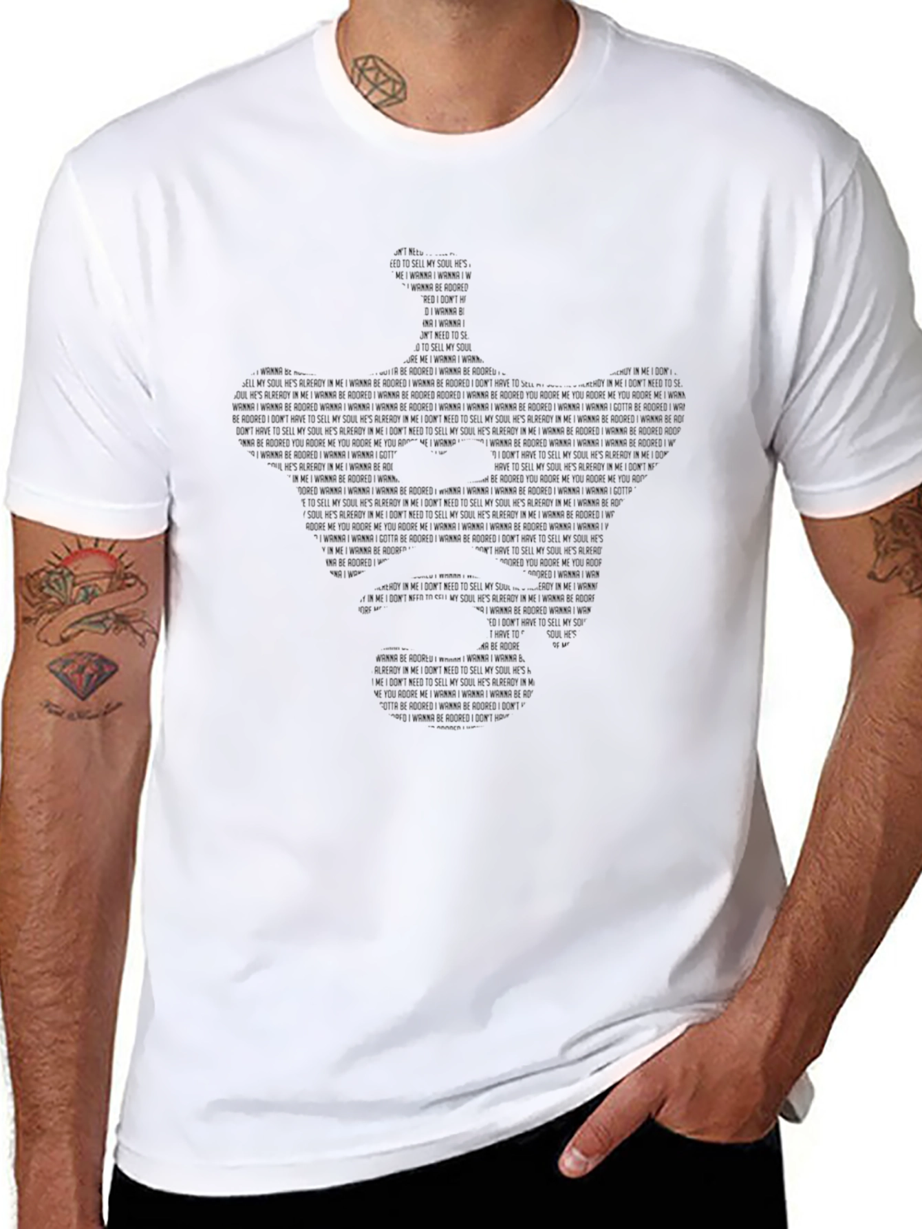 Typography Silhouette Tee - Express Yourself