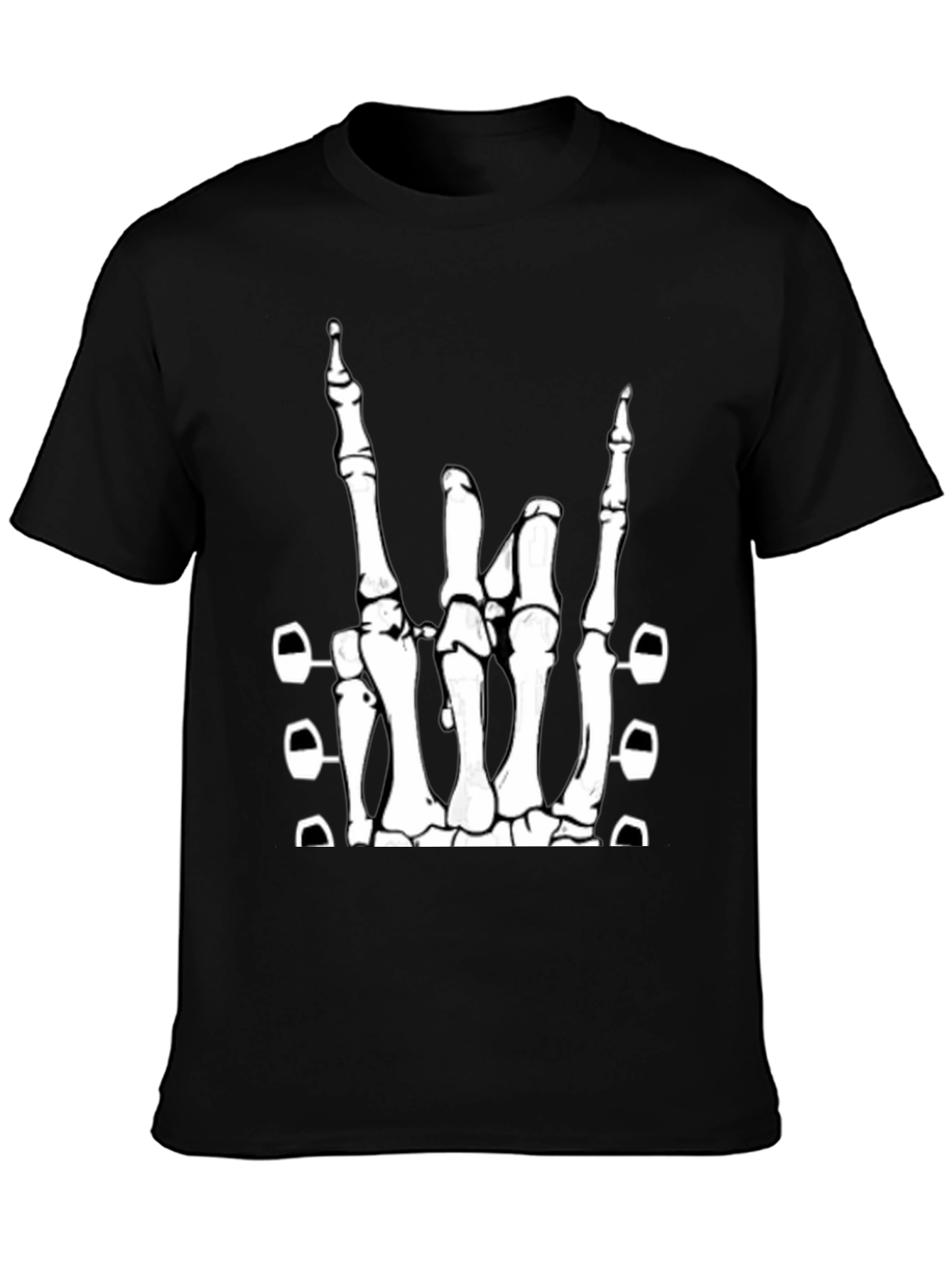 Rock On Skeleton Hand T-Shirt