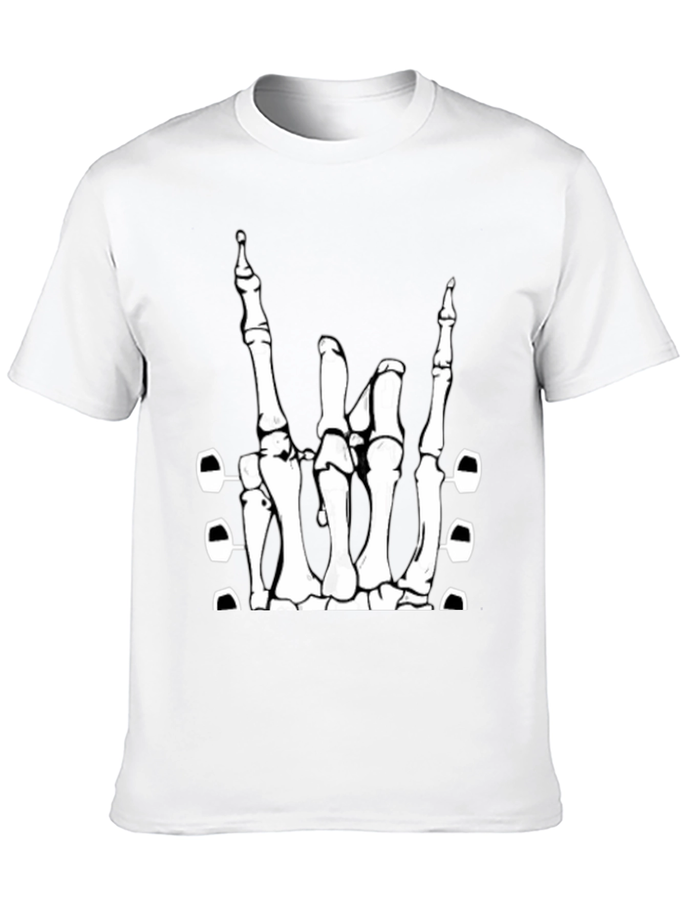 Rock On Skeleton Hand T-Shirt