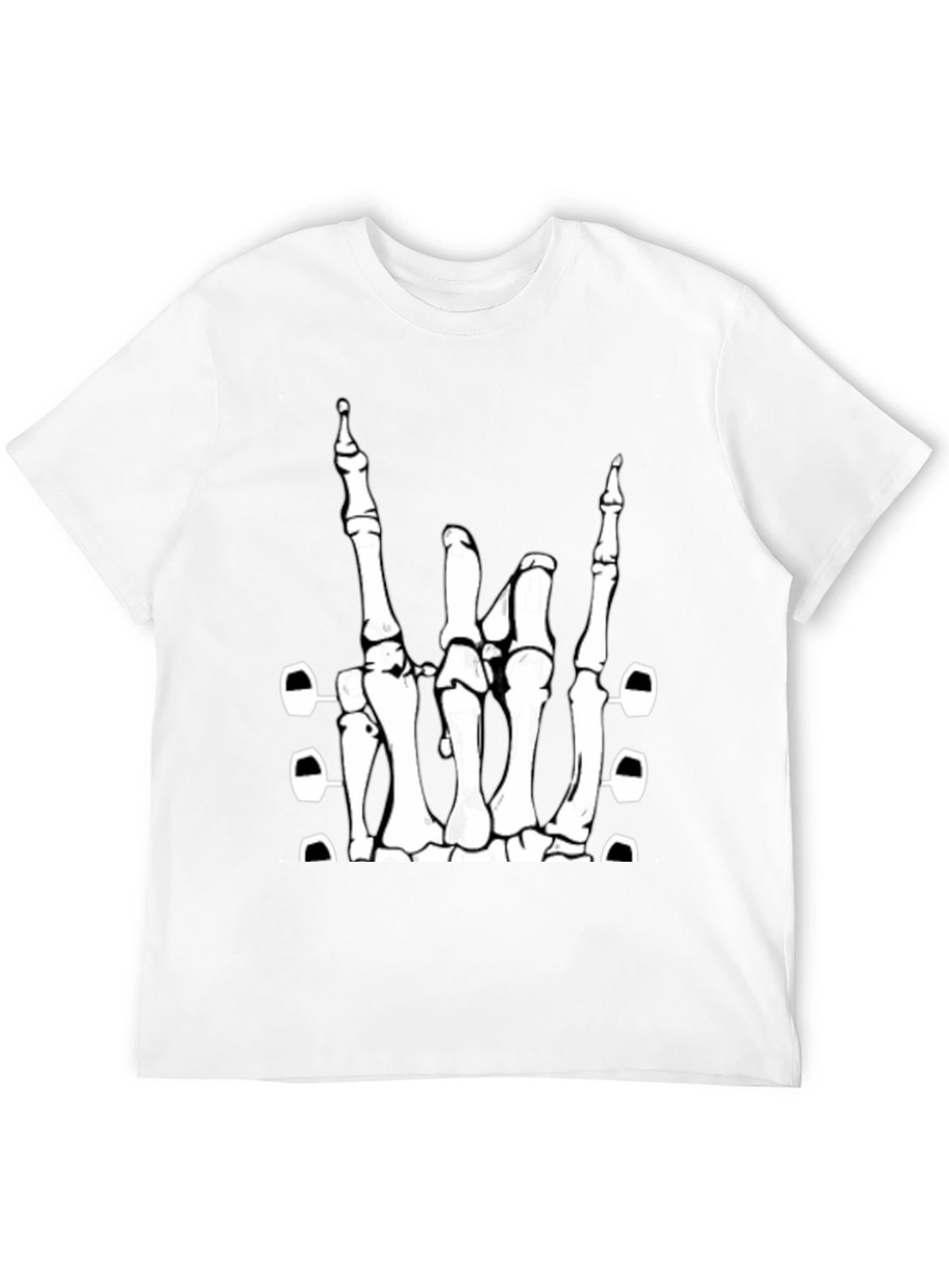 Rock On Skeleton Hand T-Shirt
