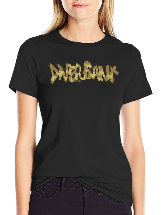 Diver Sant Camo Print Black T-Shirt