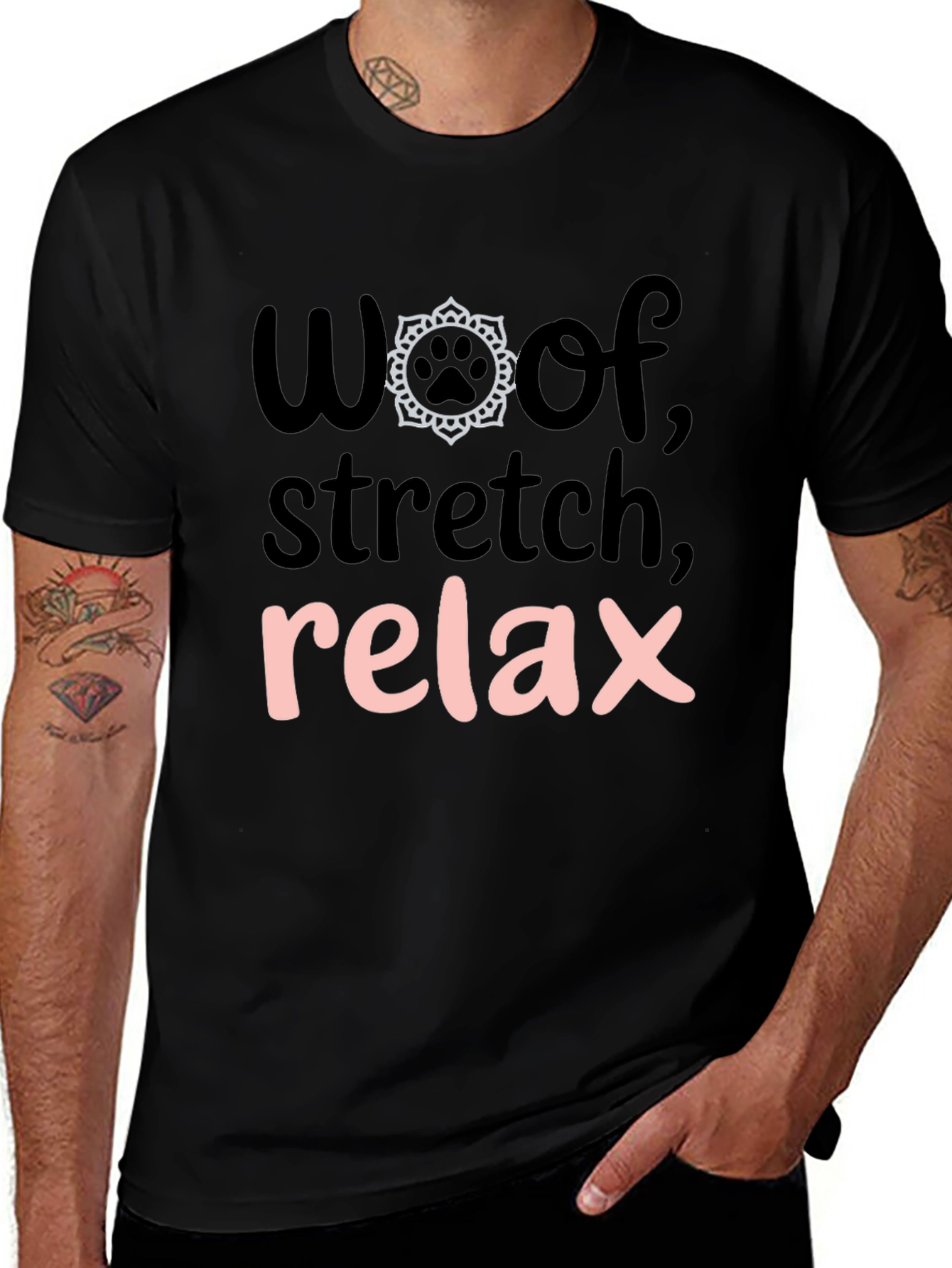 Woof Stretch Relax Graphic Tee