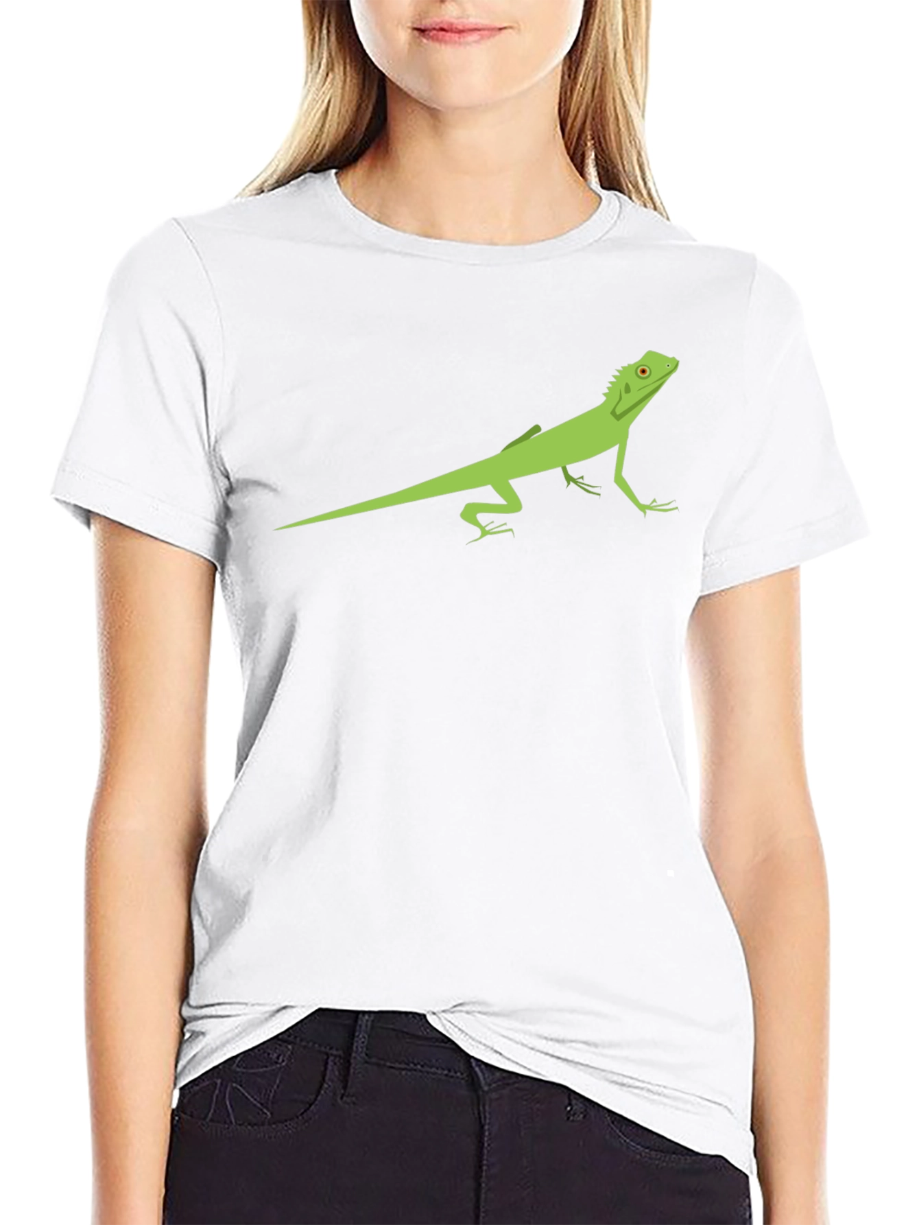 Green Lizard Graphic Tee - Cool Reptile T-Shirt