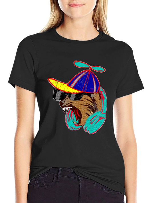 Cool Dog Graphic Tee - Black