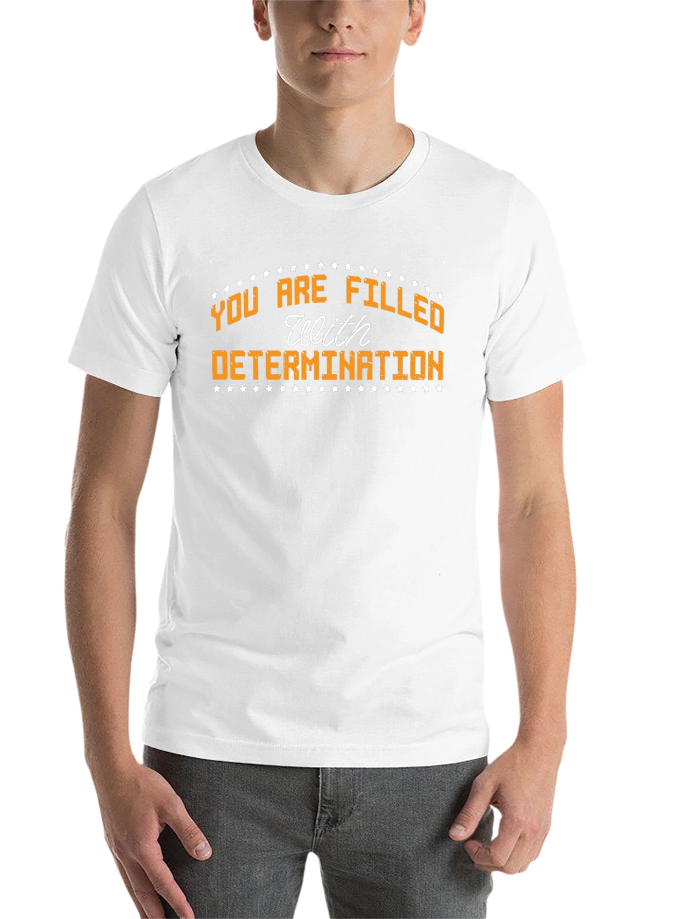 Motivational Determination Graphic Tee - Black