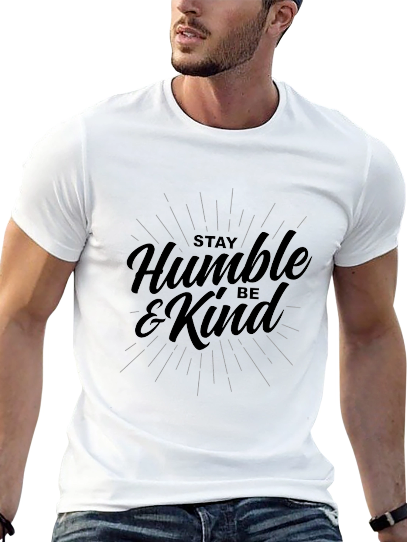 Stay Humble & Kind Black Graphic Tee