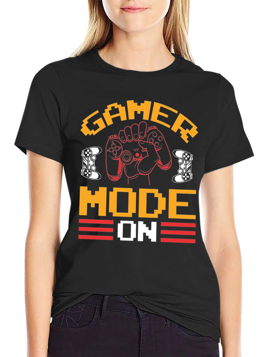 Gamer Mode On Pixelated T-Shirt