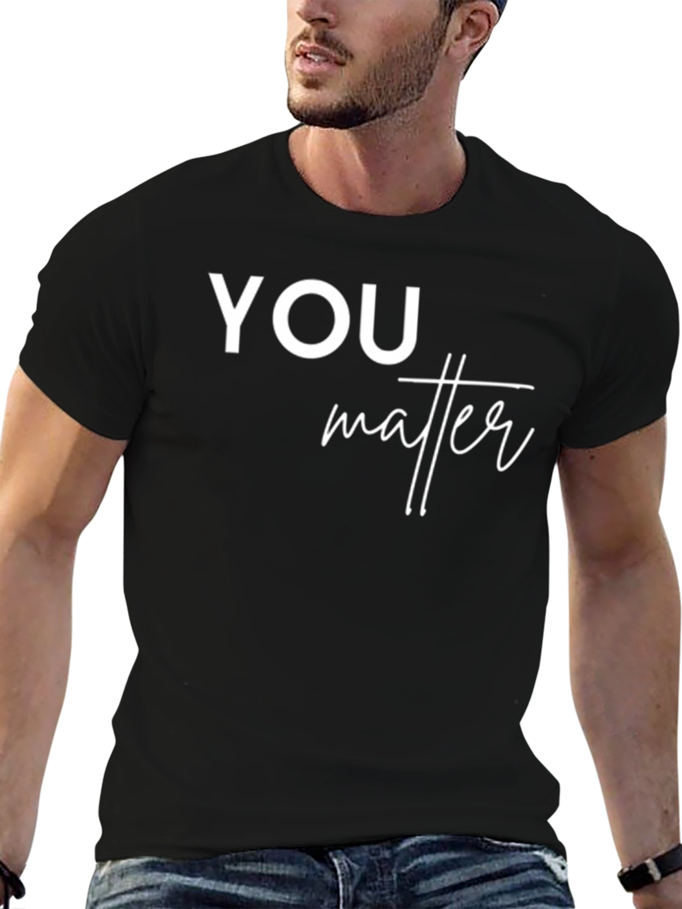 You Matter Black Graphic Tee