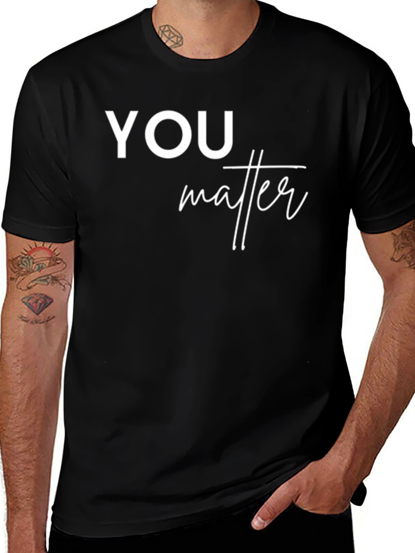 You Matter Black Graphic Tee
