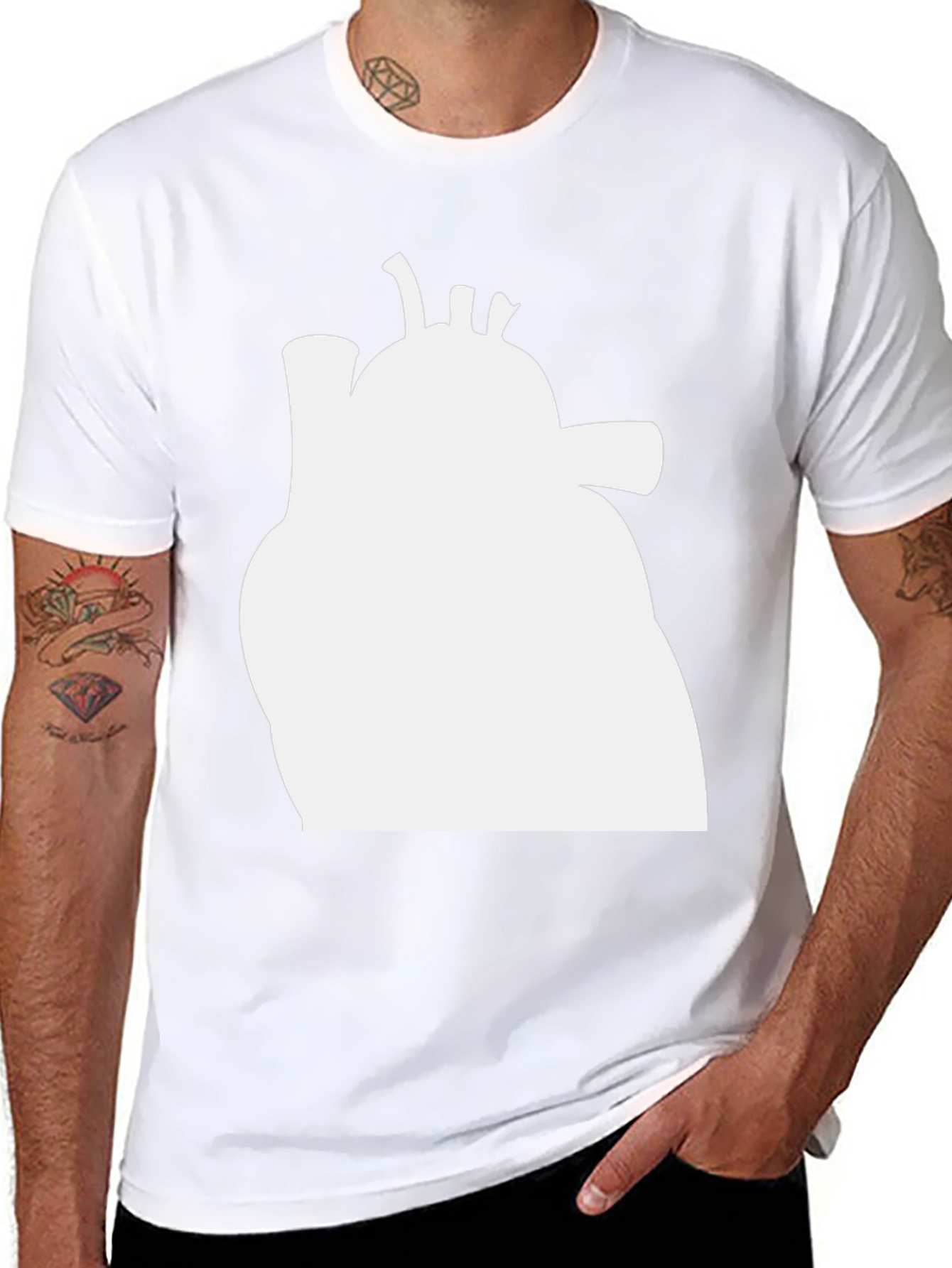 Anatomical Heart Graphic Tee - Stylish & Unique Design