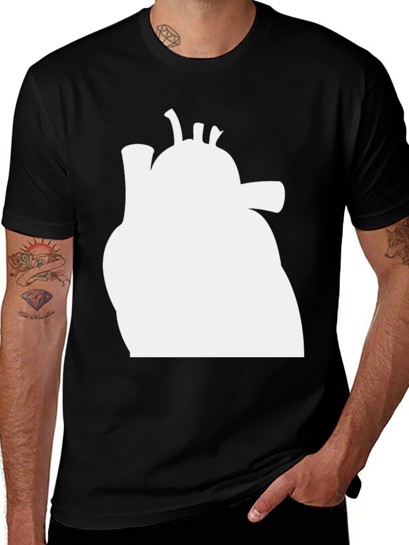Anatomical Heart Graphic Tee - Stylish & Unique Design