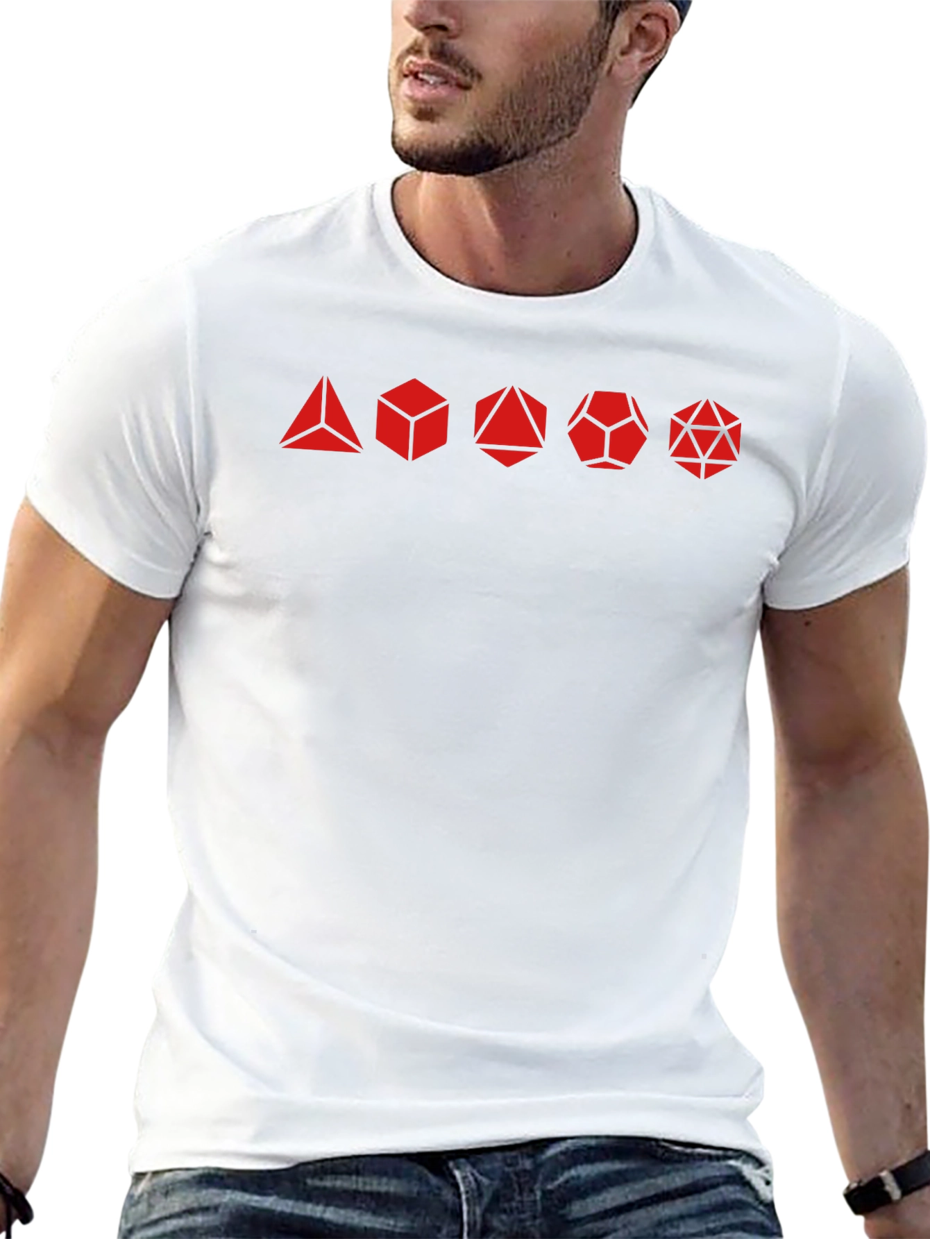 D&D Dice Set Black Graphic Tee