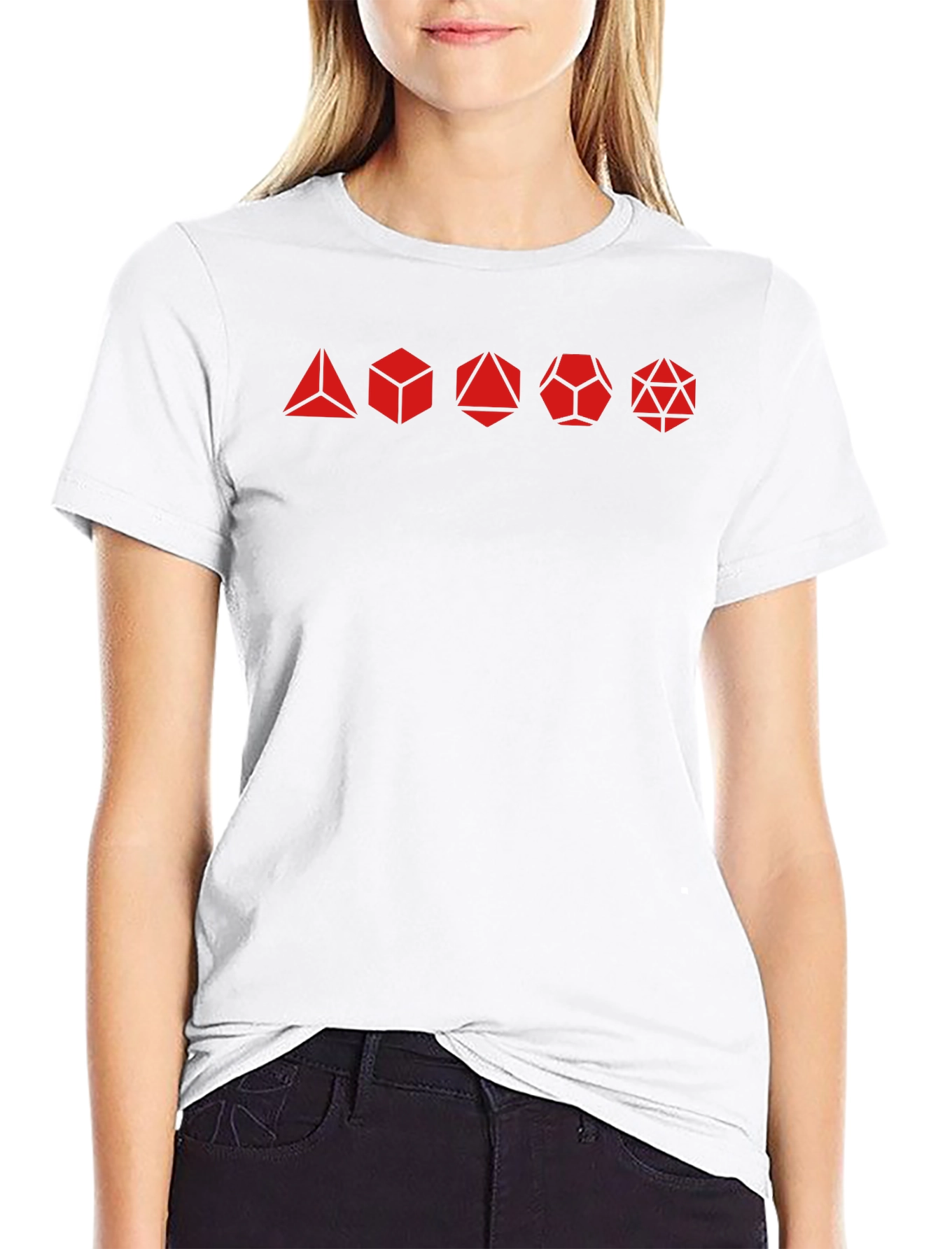 D&D Dice Set Black Graphic Tee