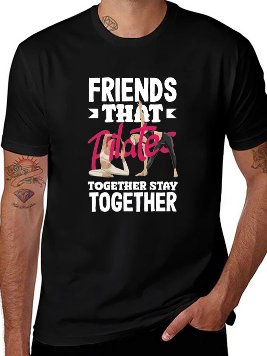 Friends Pilates Together T-Shirt Funny Workout Shirt
