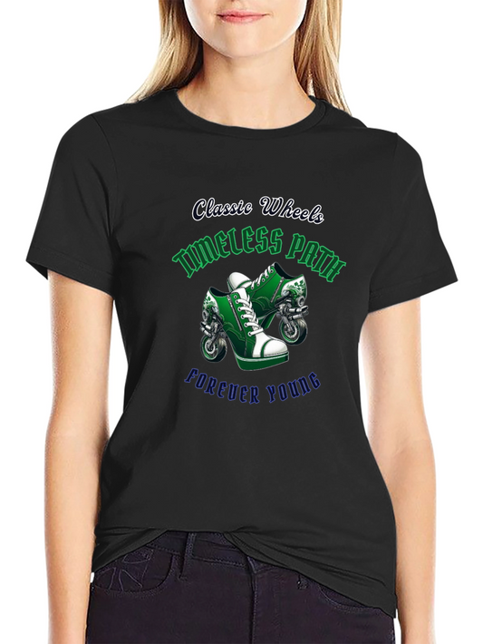 Classic Wheels Graphic Tee - Timeless Path Forever Young