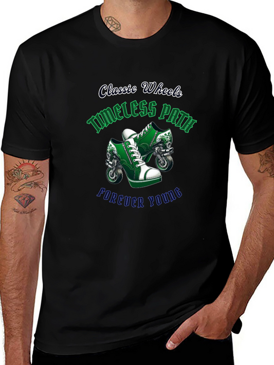 Classic Wheels Graphic Tee - Timeless Path Forever Young