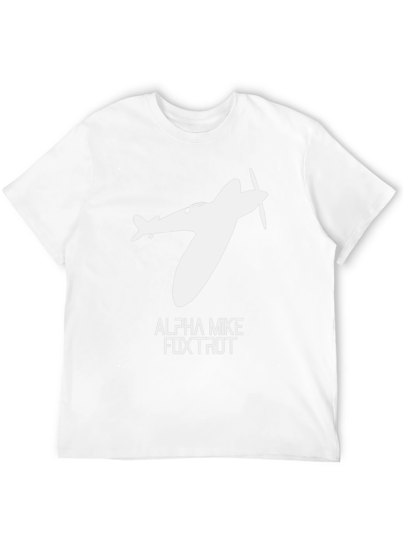 Spitfire Plane T-Shirt - Alpha Mike Foxtrot
