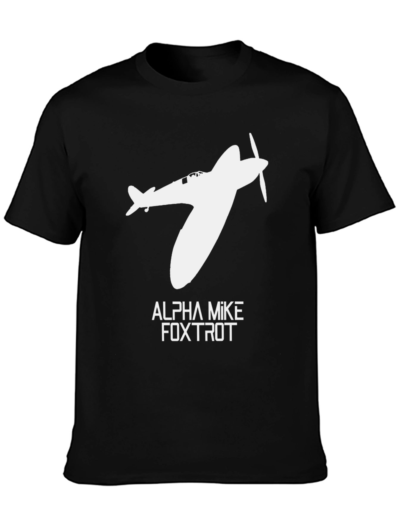 Spitfire Plane T-Shirt - Alpha Mike Foxtrot
