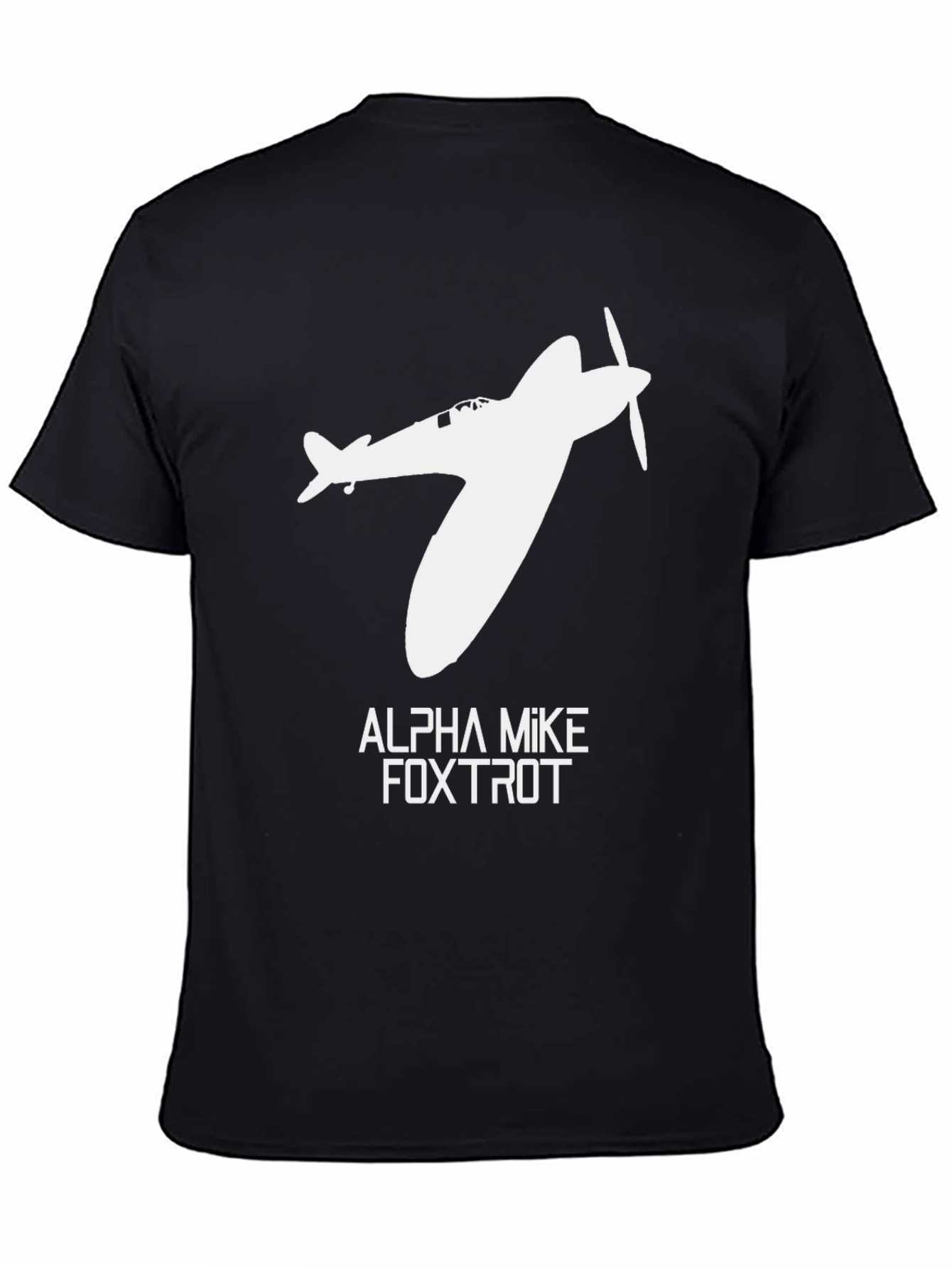 Spitfire Plane T-Shirt - Alpha Mike Foxtrot